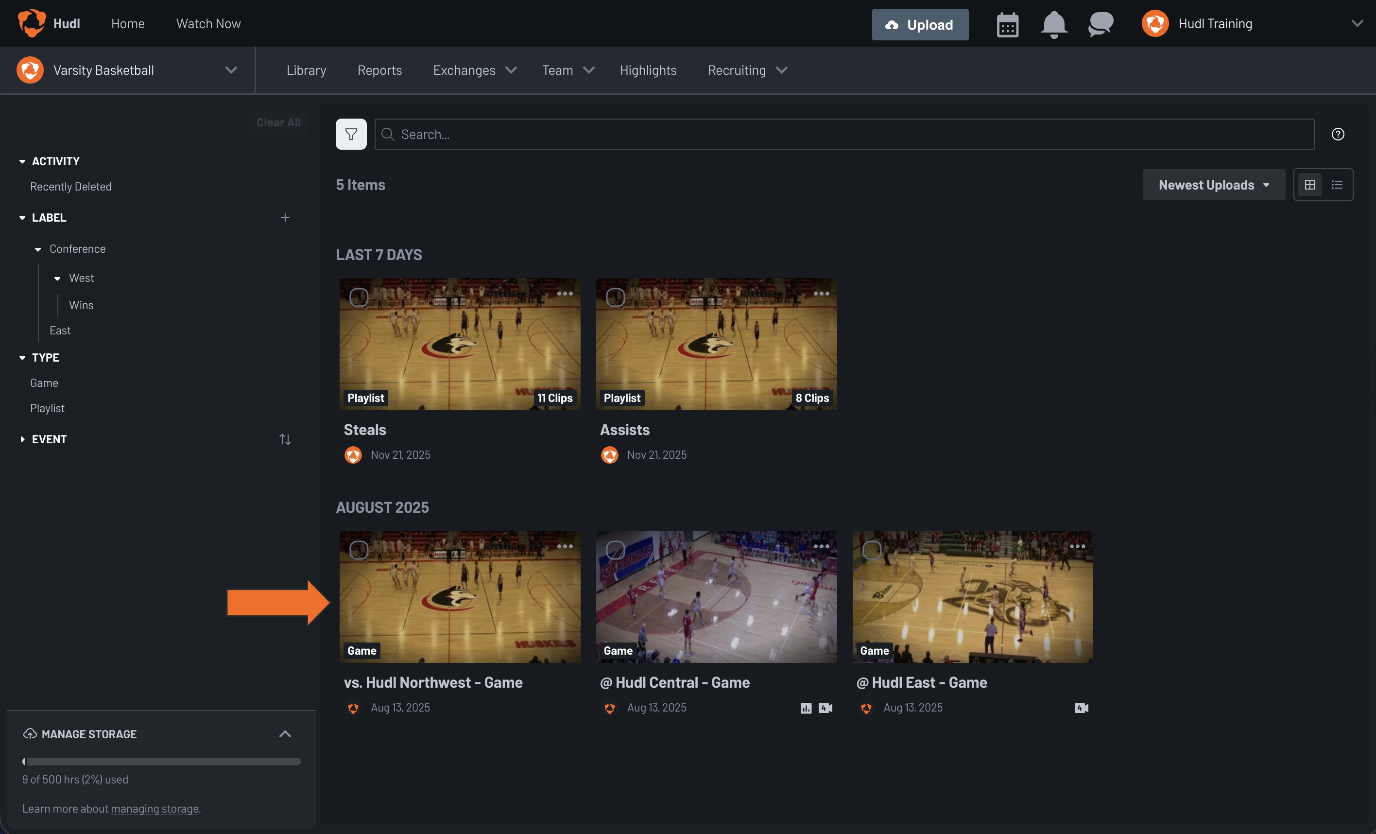 Create Playlists • Hudl Support