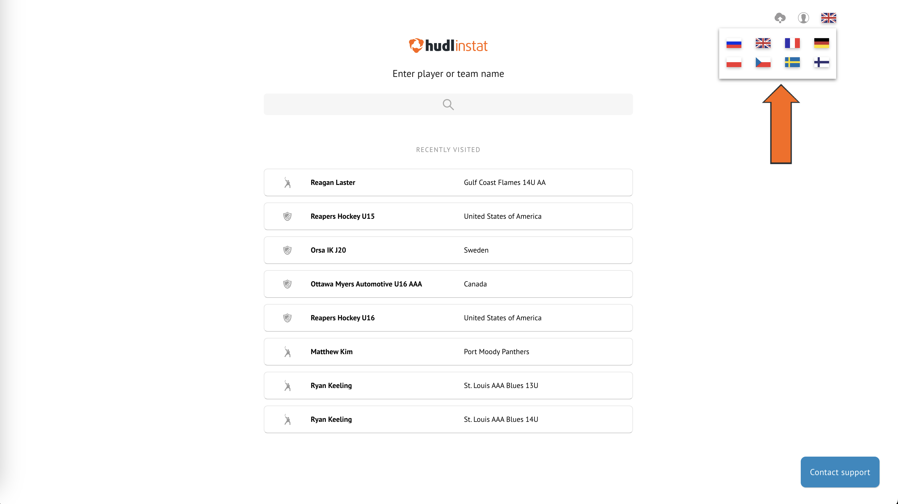 Change Instat Language • Hudl Support
