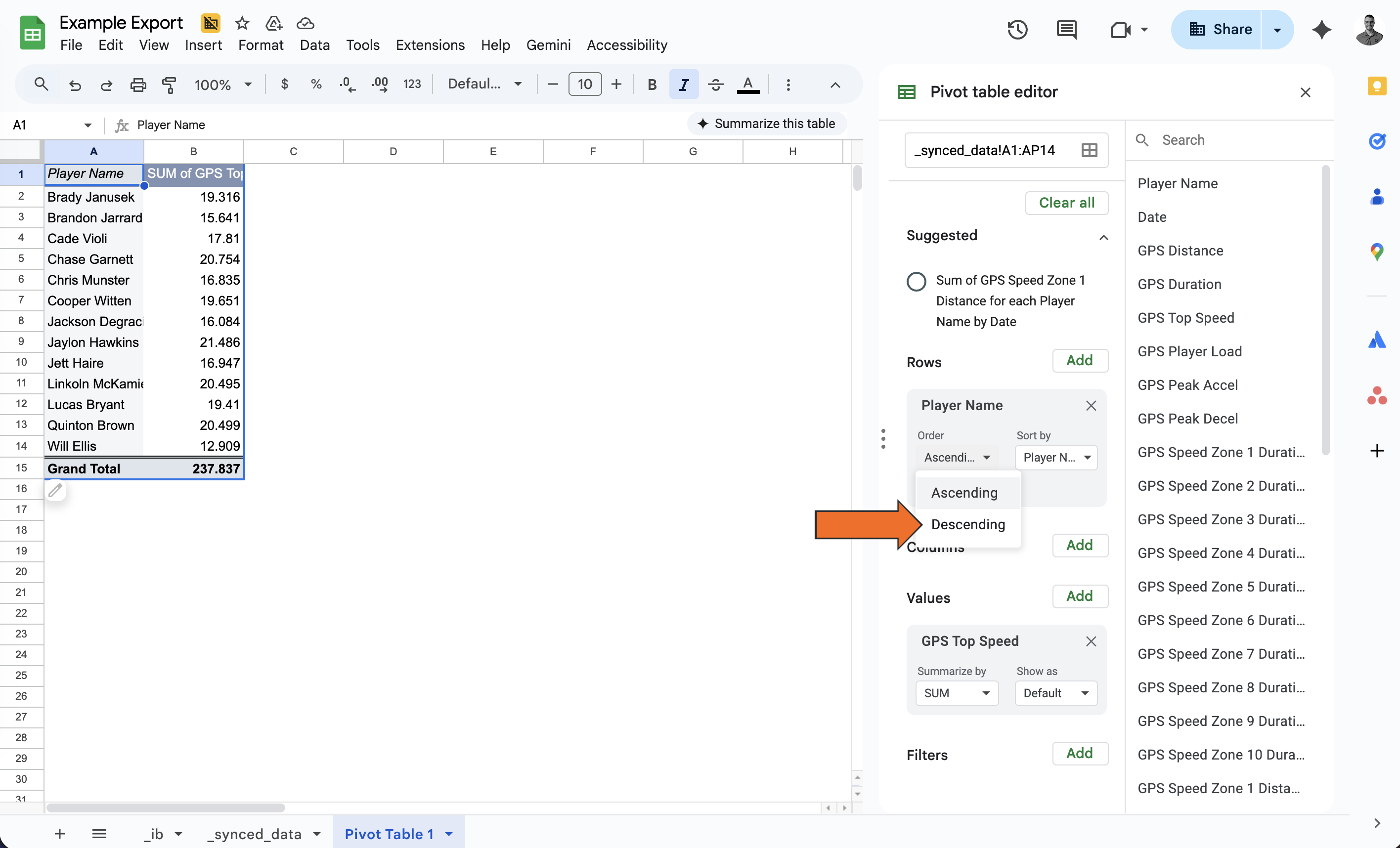 Export a Workbook • Hudl Support