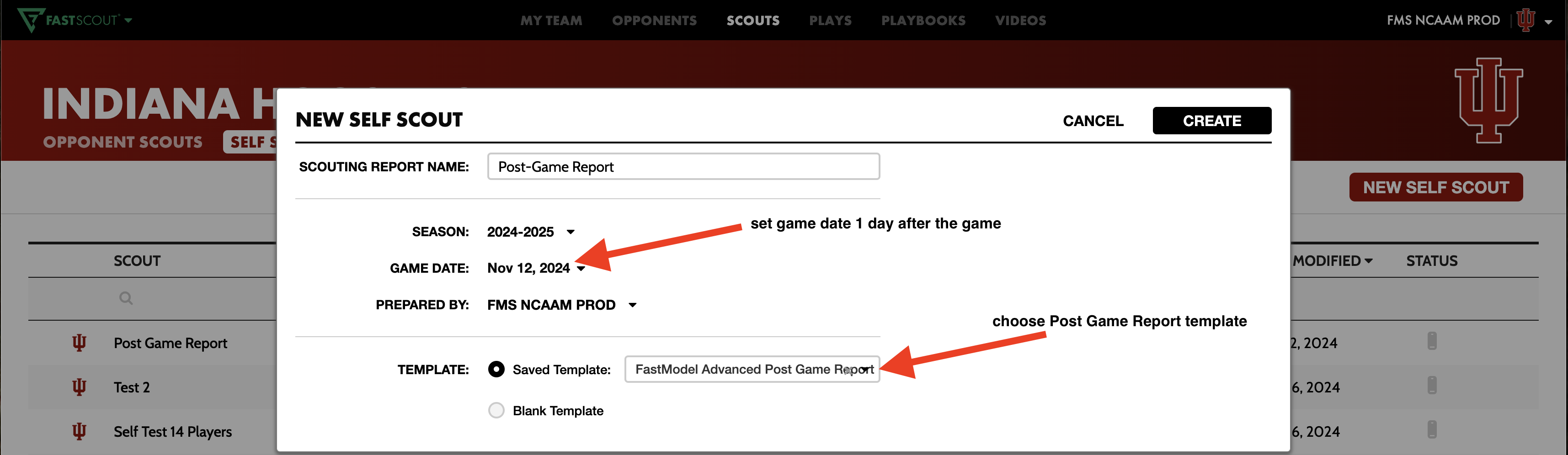 Create a Post-Game Report • FastScout • Hudl Support
