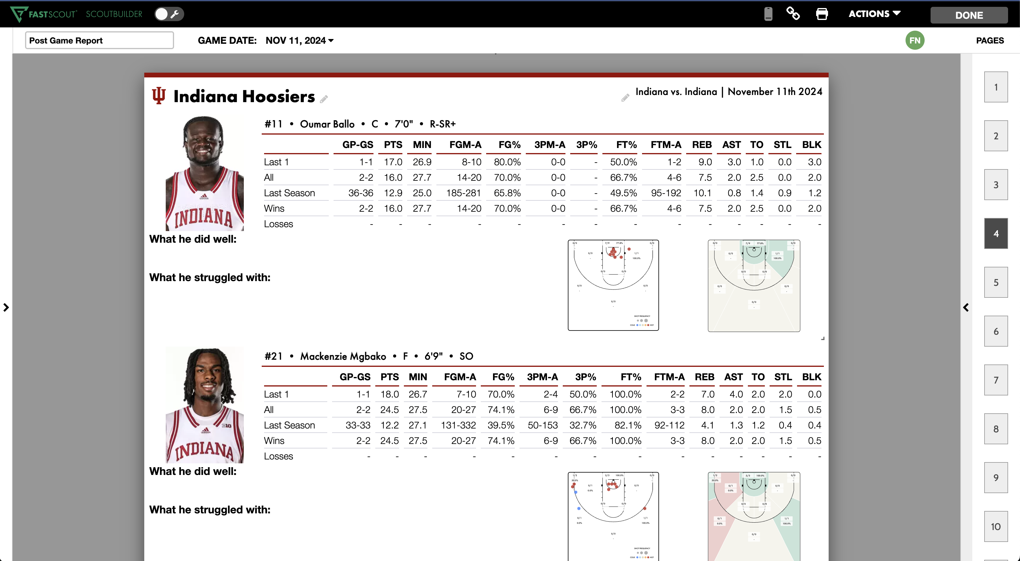 Create a Post-Game Report • FastScout • Hudl Support