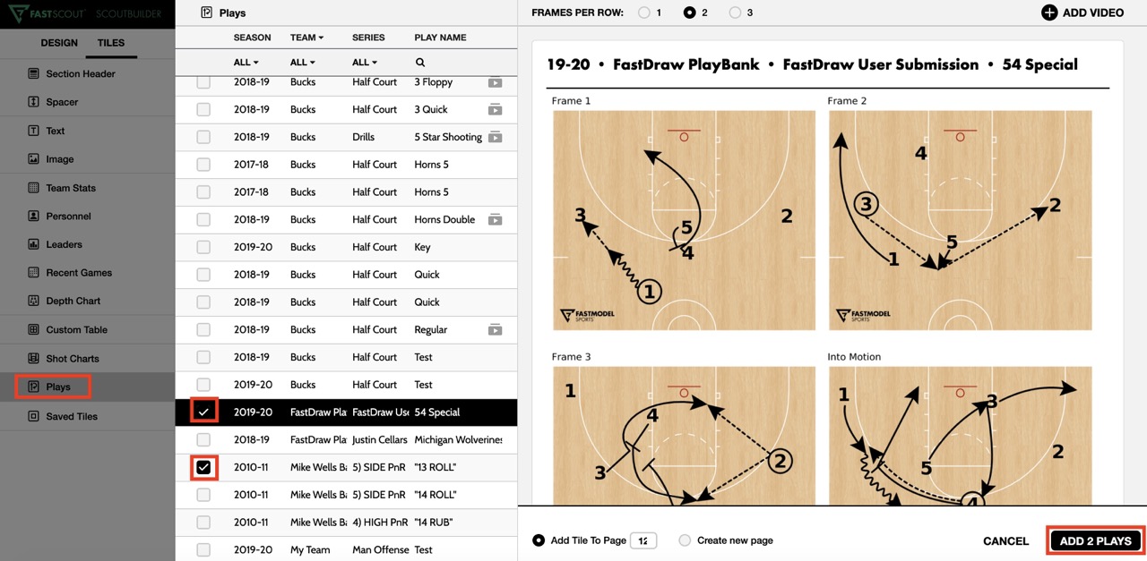 Plays Tile • Hudl Support