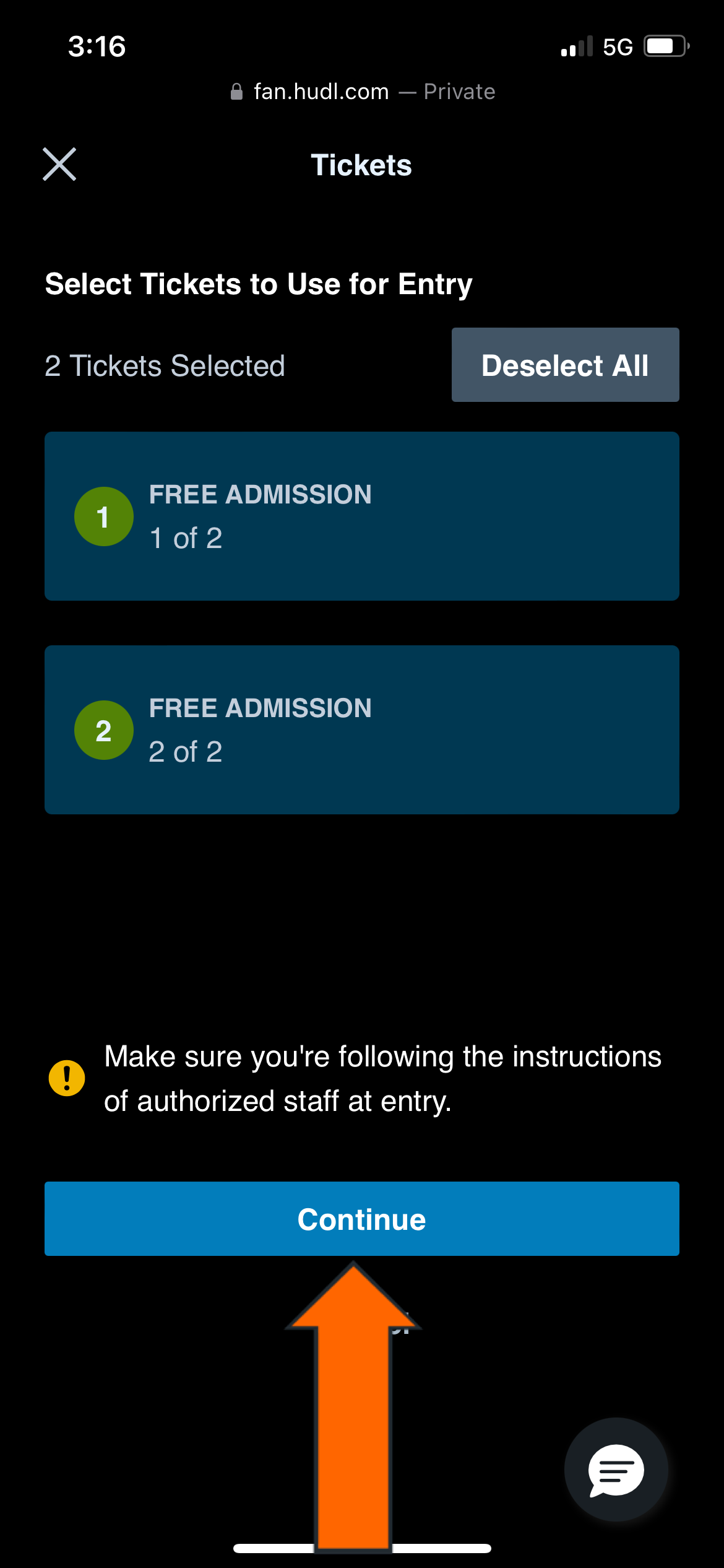 Use Your Tickets or Passes • Hudl Support