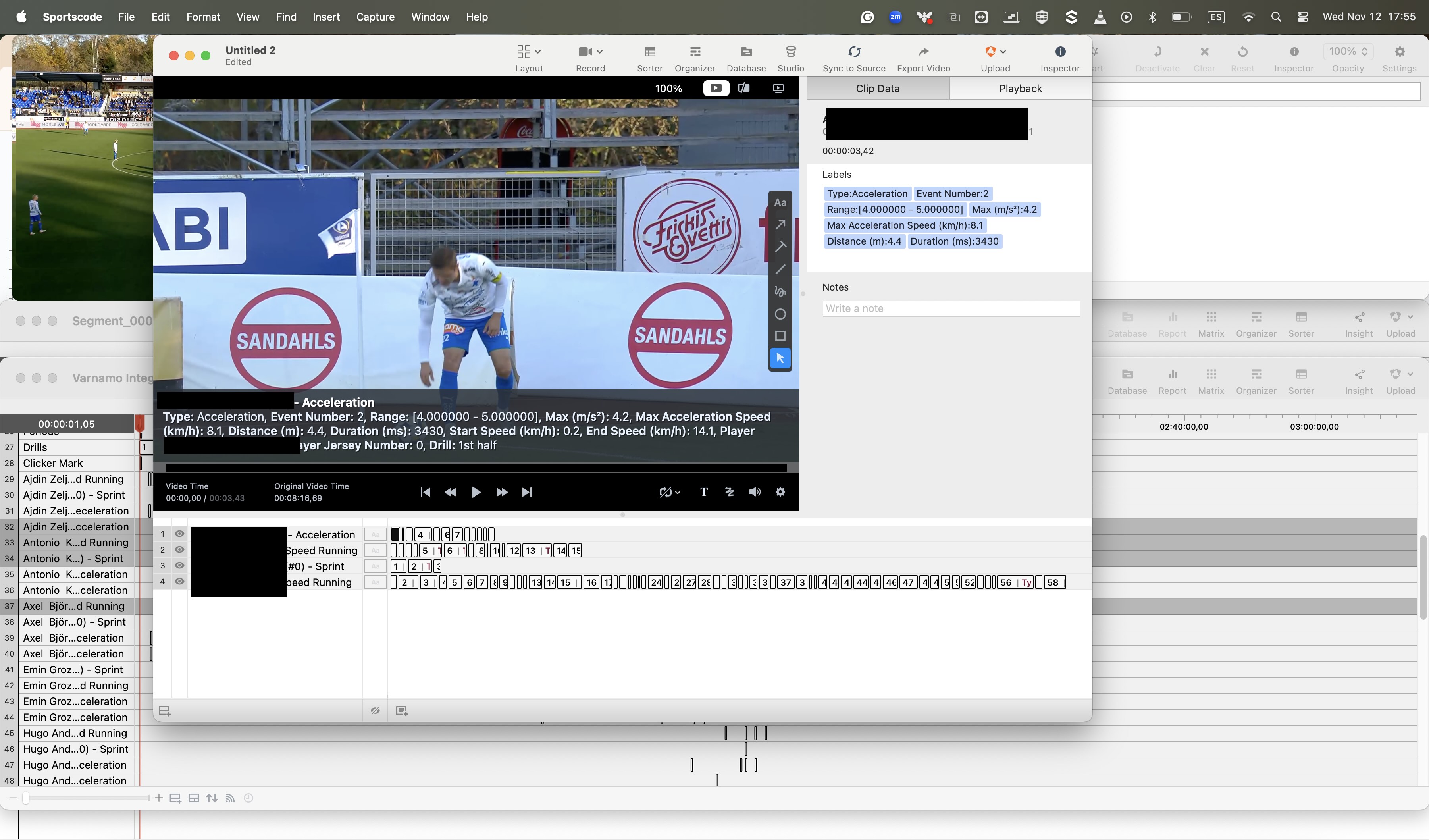 Import and Analyze Tracking Data in Hudl Sportscode • Hudl Support