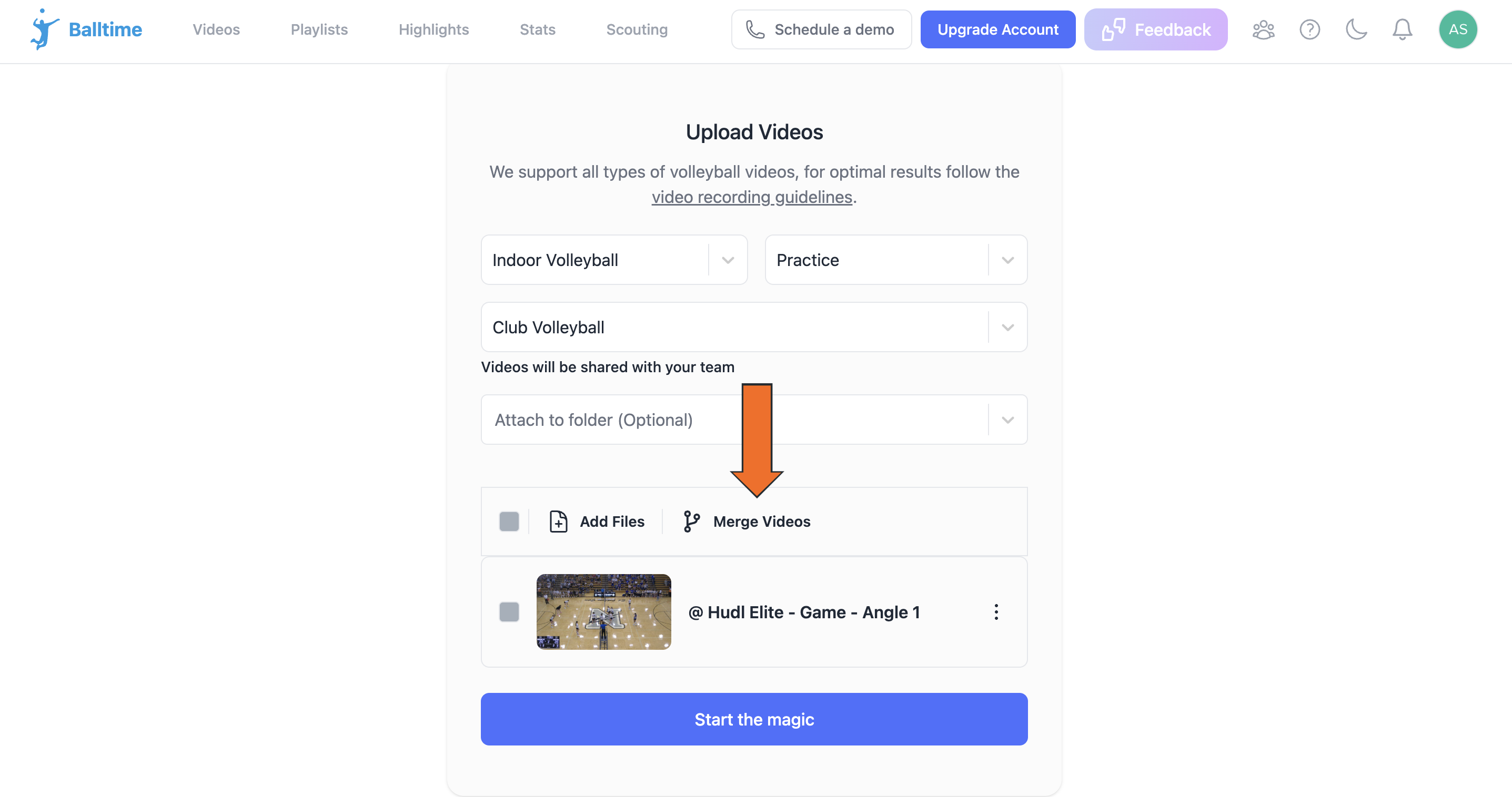 Upload Video to Balltime • Hudl Support
