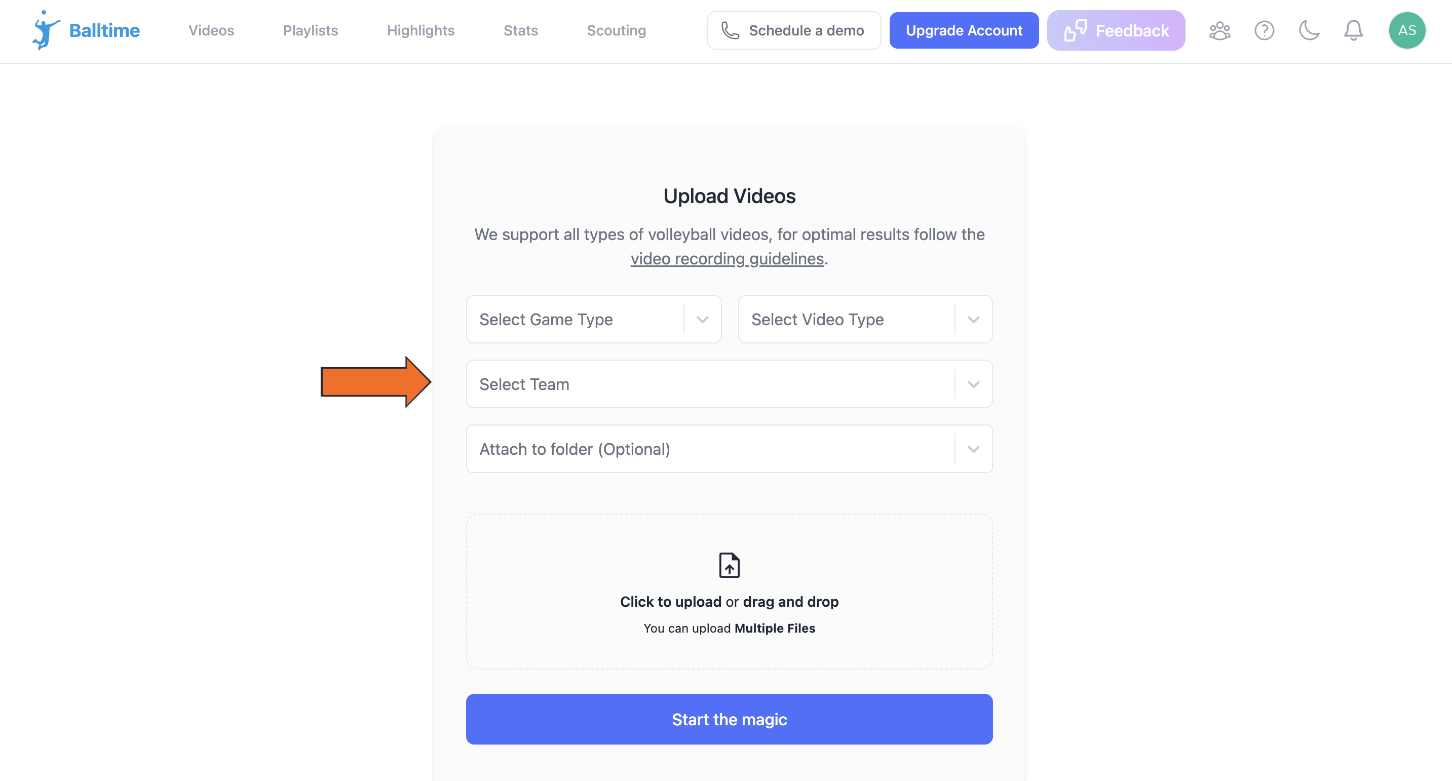Upload Video to Balltime • Hudl Support