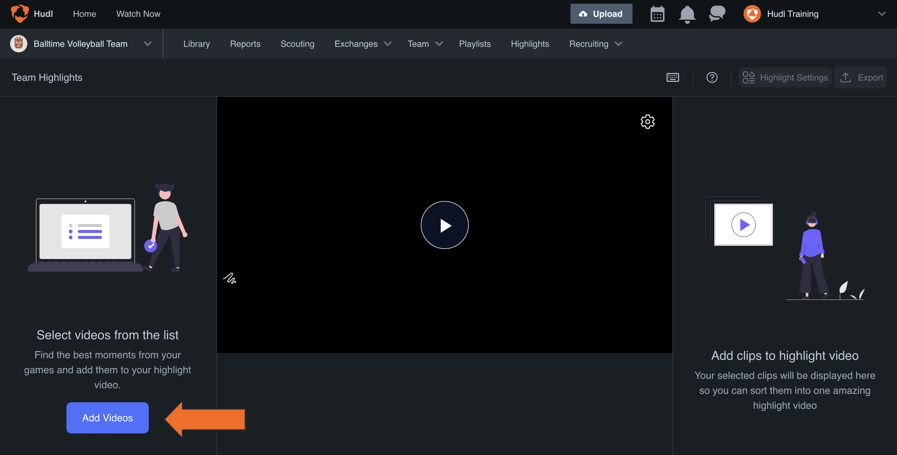 Create Highlights • Balltime • Hudl Support