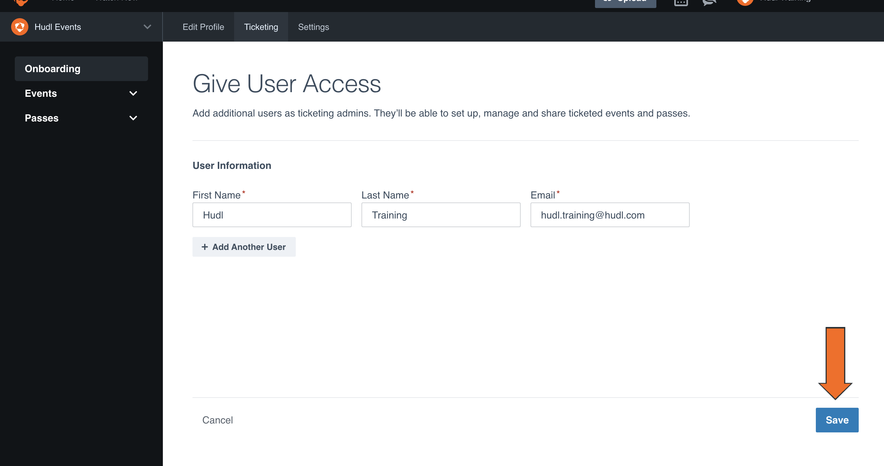 Add Users to Manage Ticketing • Hudl Support