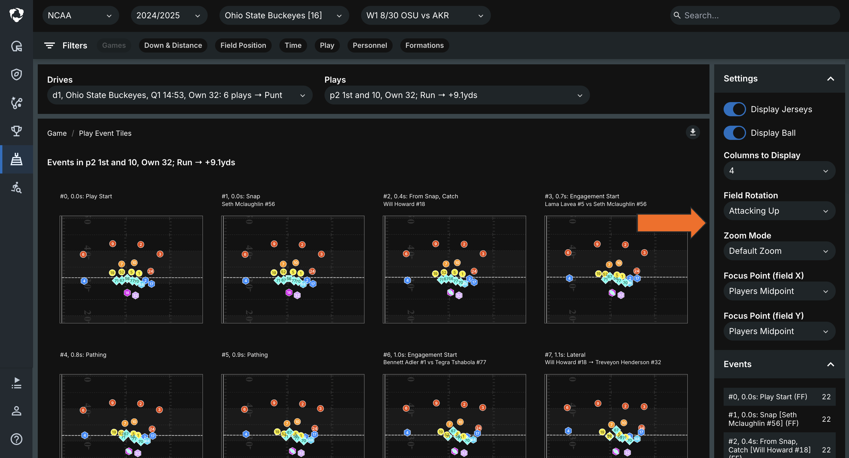 Play Event Tiles • Hudl Support