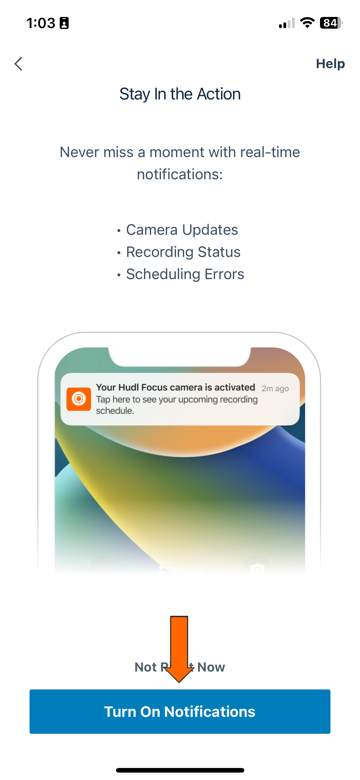 Activate Your Camera • Focus Point • Hudl Support