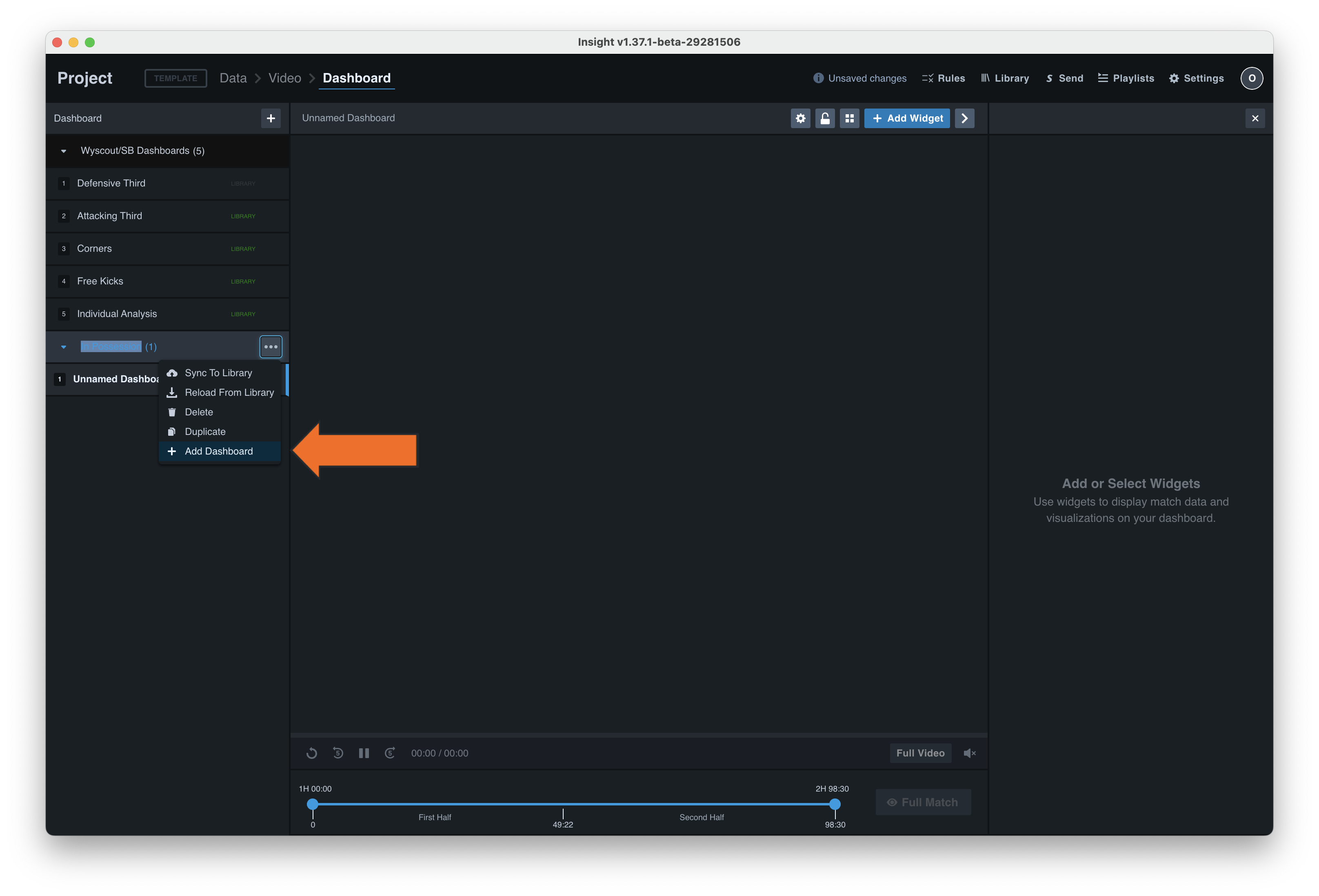 Create a New Dashboard • Hudl Support