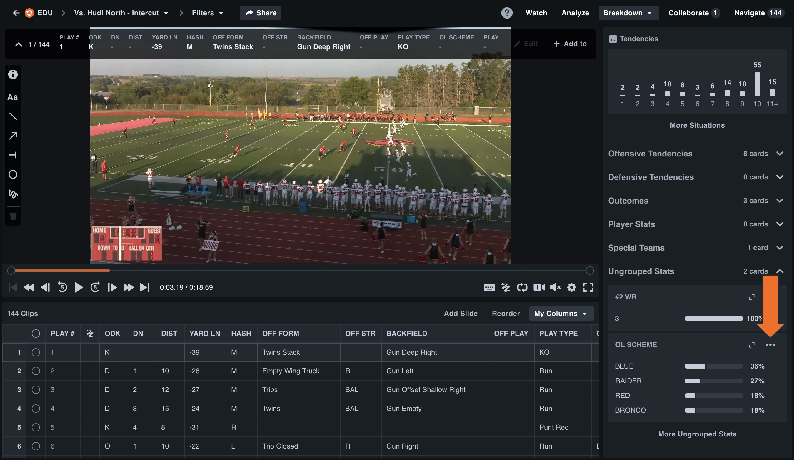 Manage Custom Data & Stat Cards • American Football • Hudl Support