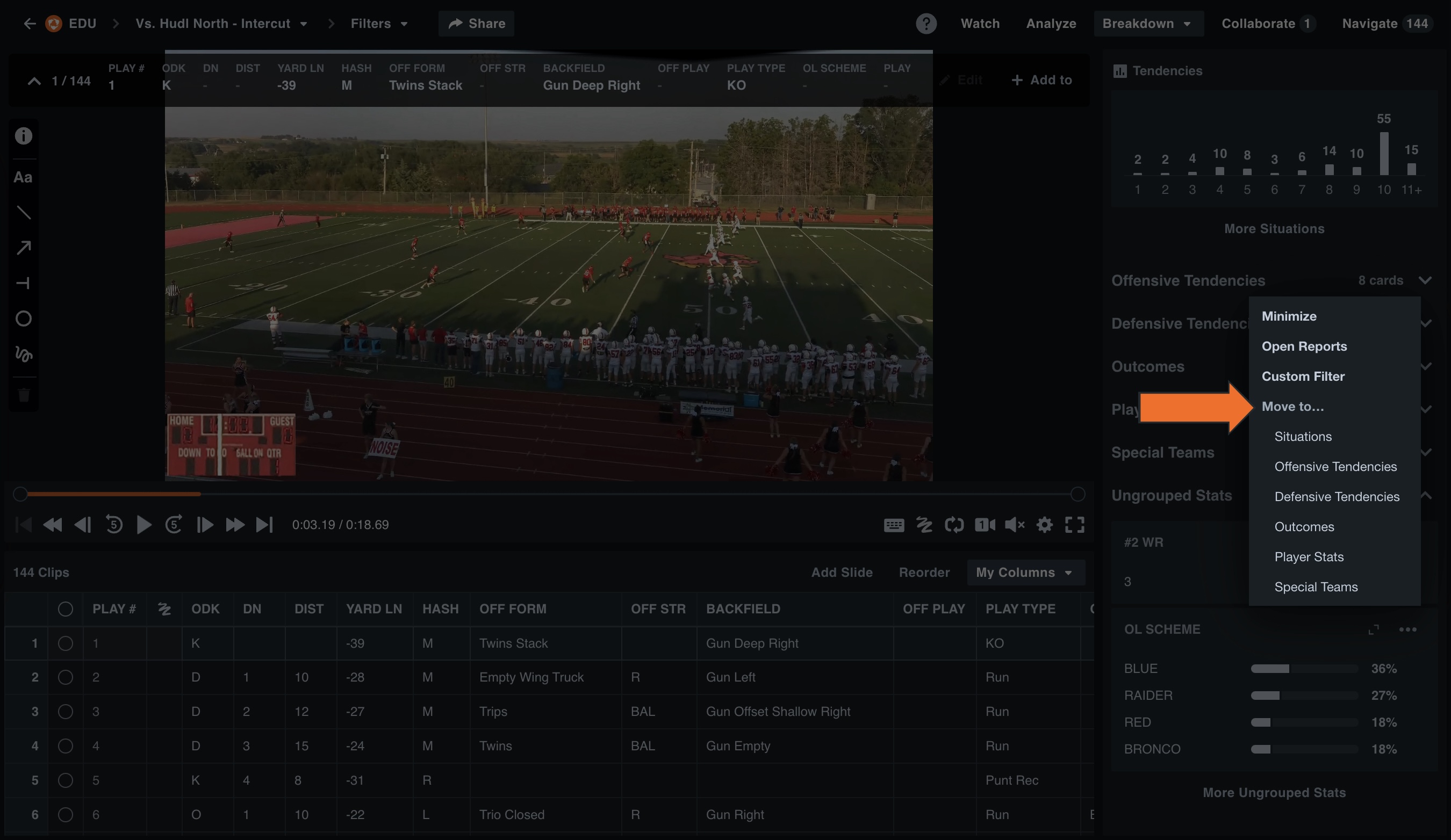 Manage Custom Data & Stat Cards • American Football • Hudl Support