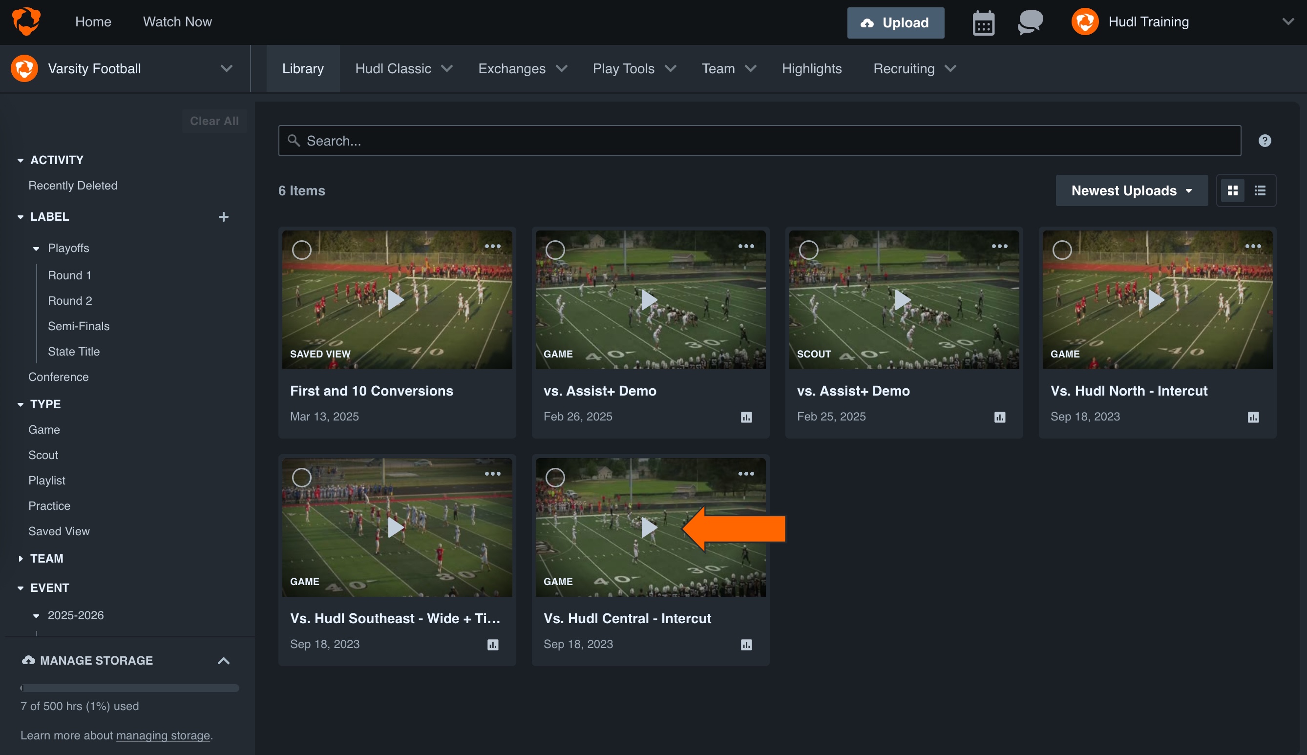 Overview Reports • American Football • Hudl Support