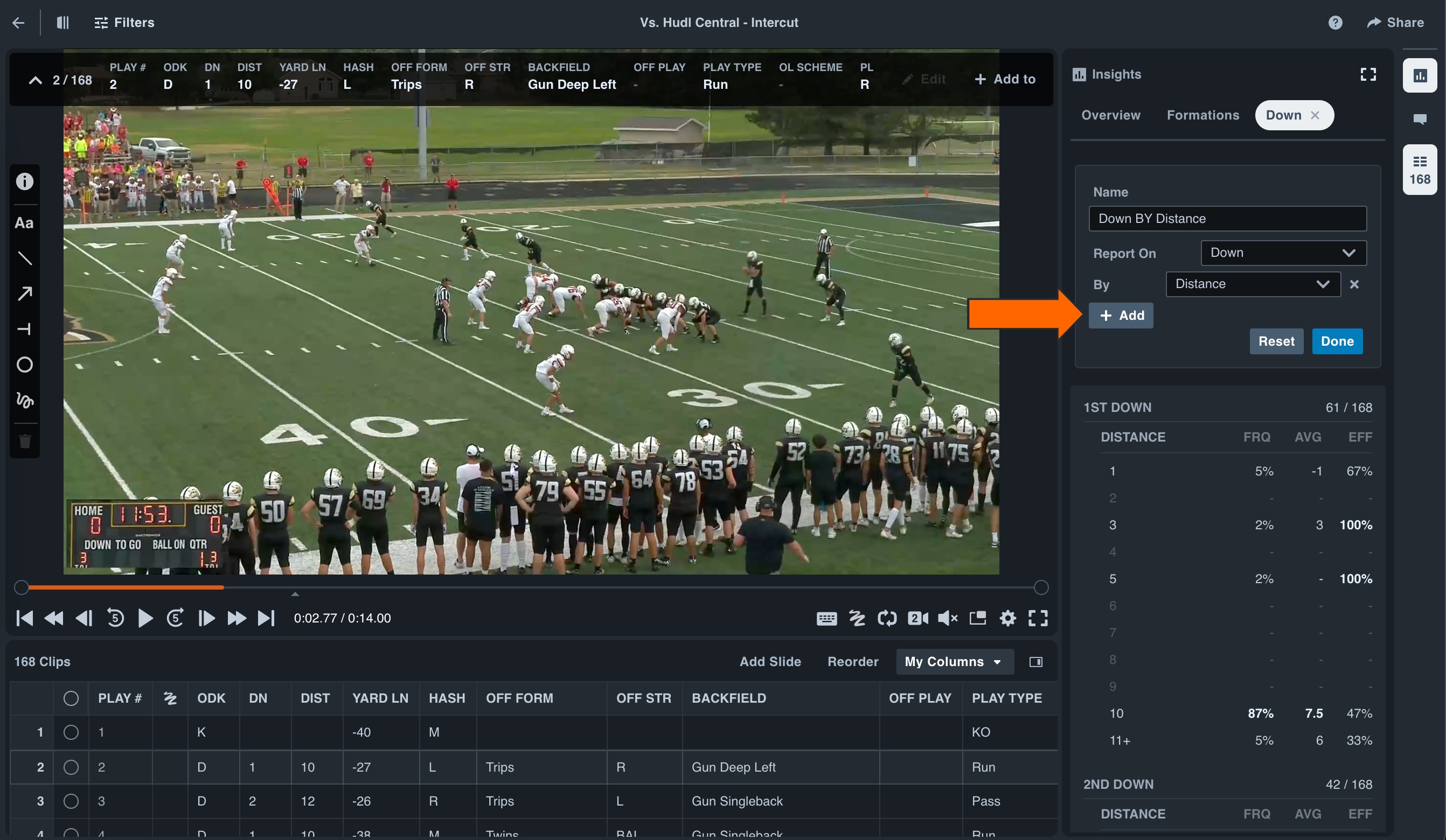 Create Custom Reports • American Football • Hudl Support