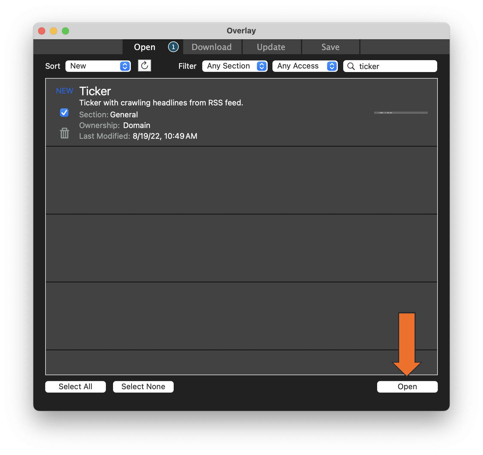 Add Ticker Overlay • Hudl Support