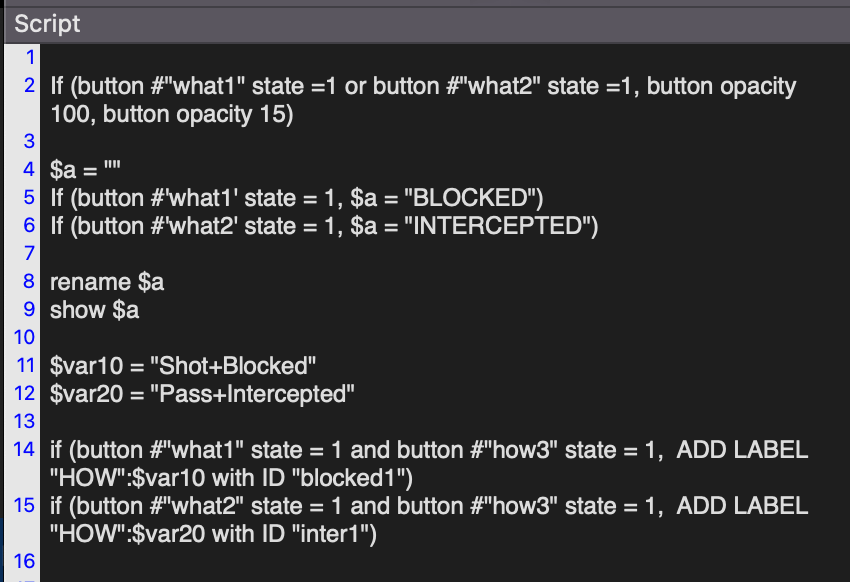 Create Dynamic Button Name & Opacity • Hudl Support