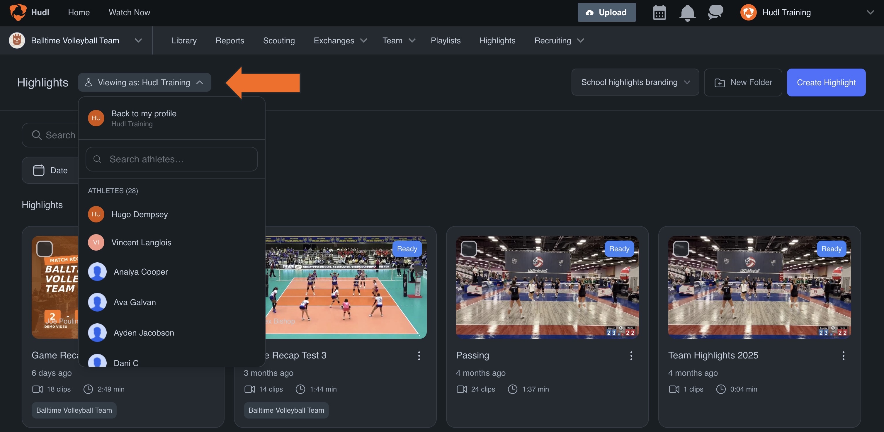 Create Highlights for Your Athletes • Hudl Support