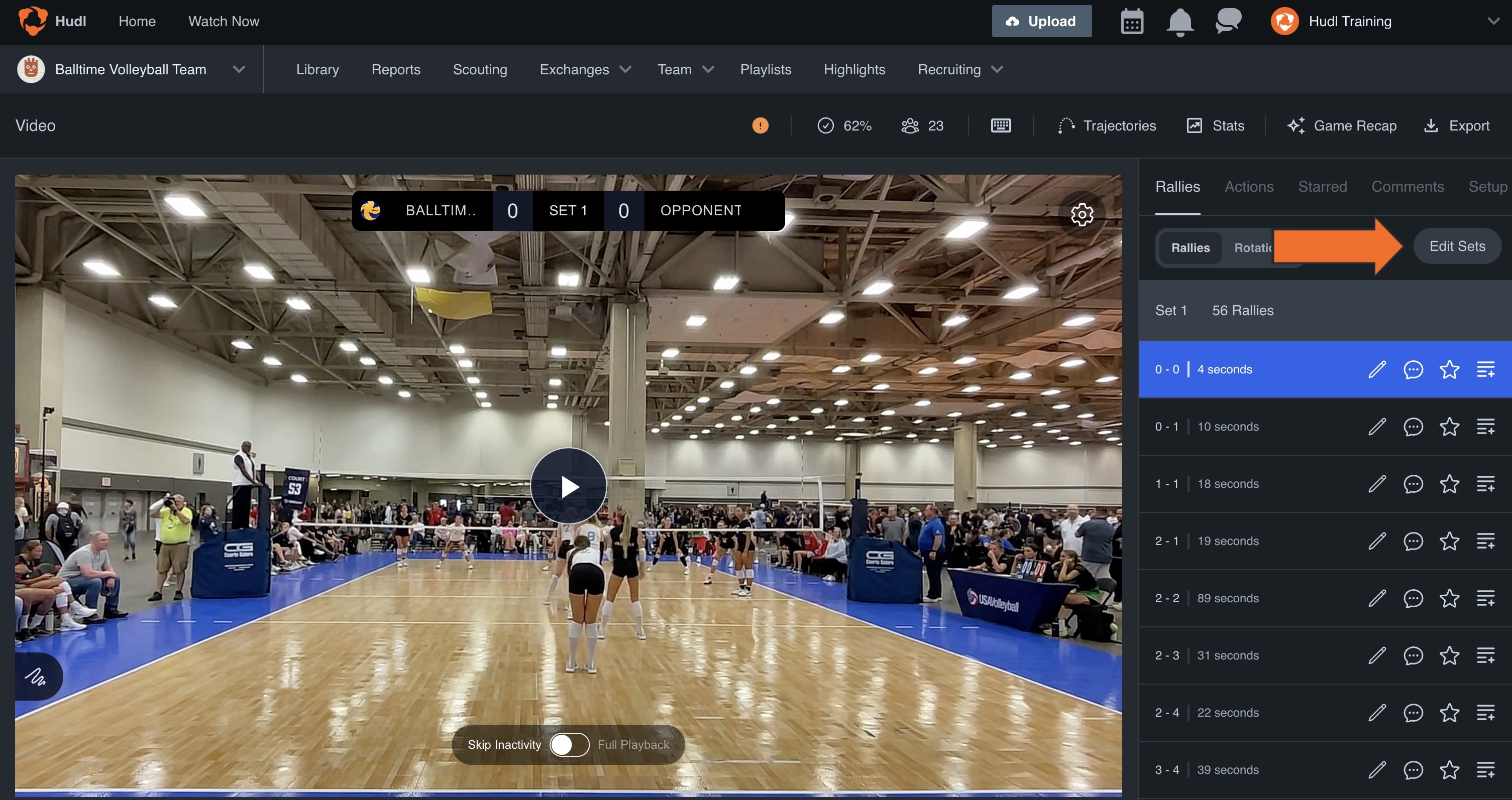 Edit Sets • Hudl Support