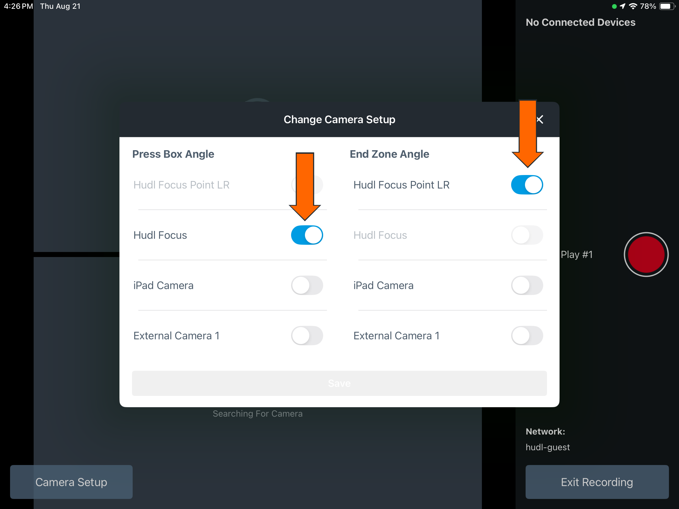 Set Up Sideline with Focus Point LR • Hudl Support