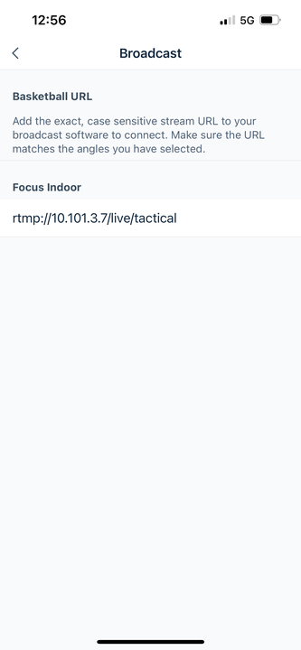 Set Up a Hudl Focus Broadcast • Focus Indoor • Hudl Support