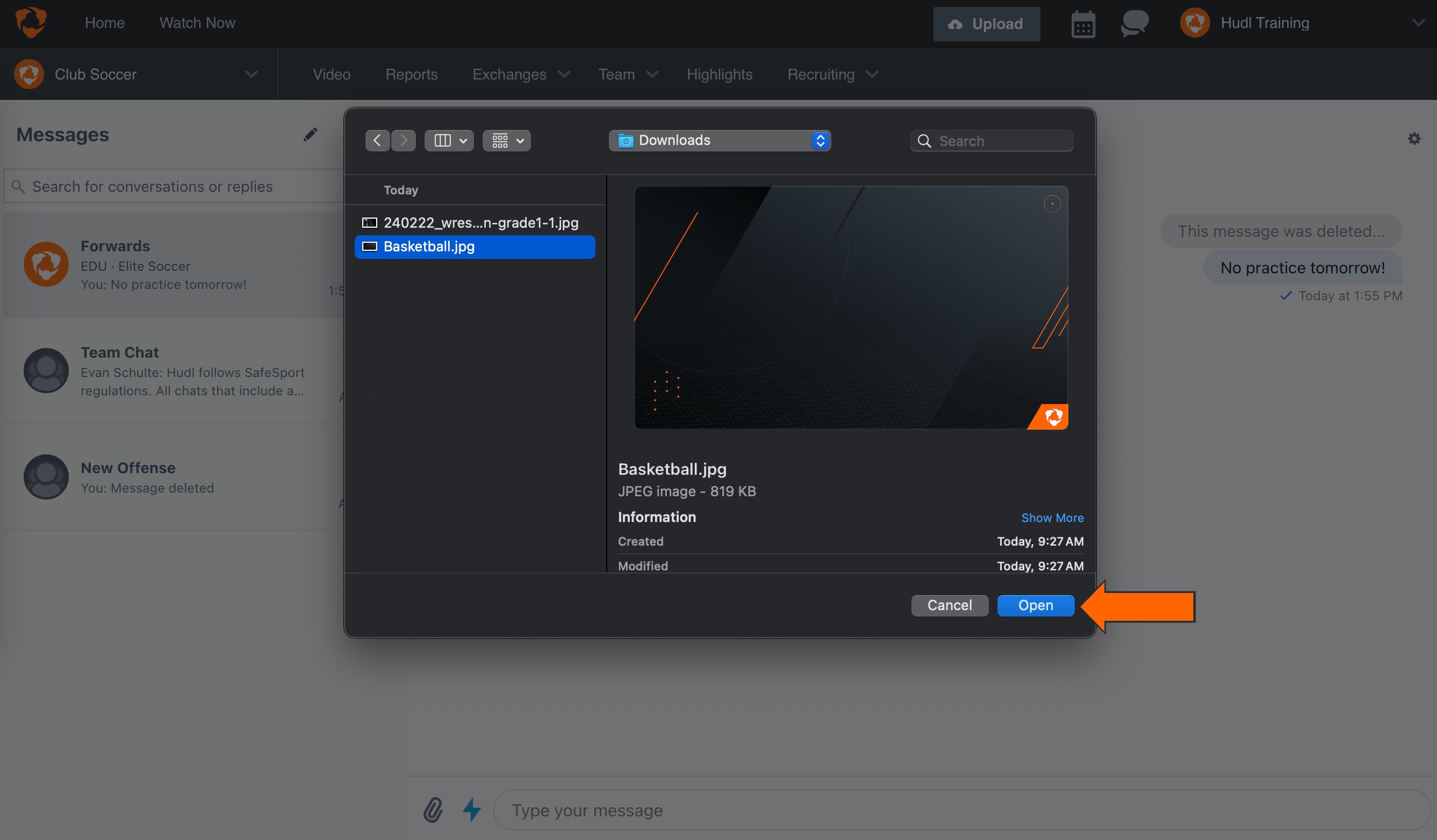 Add an Attachment • Hudl Support