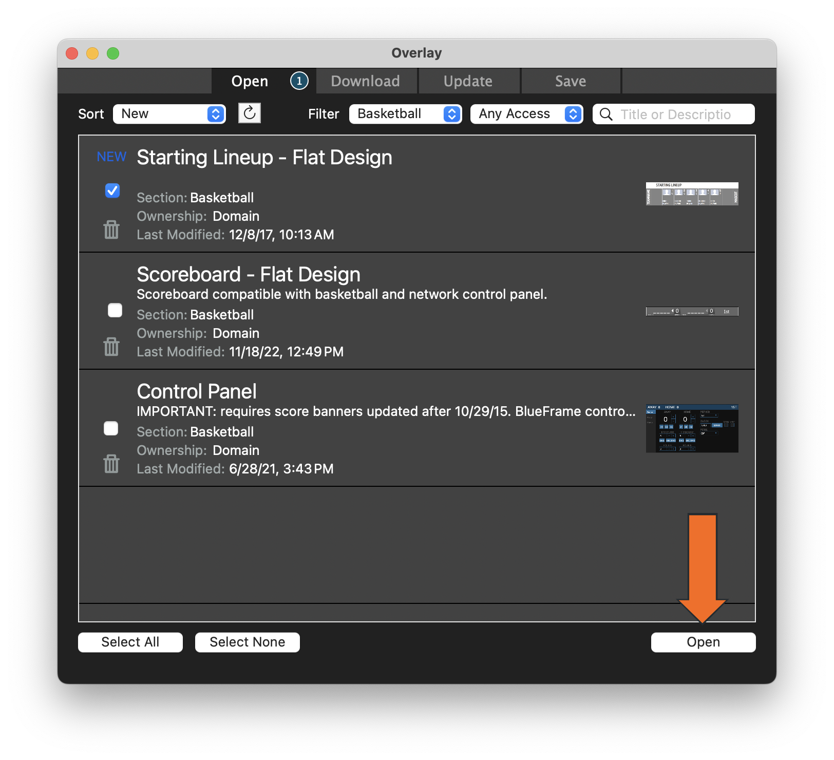 Add Team Control Panel Overlay • Hudl Support