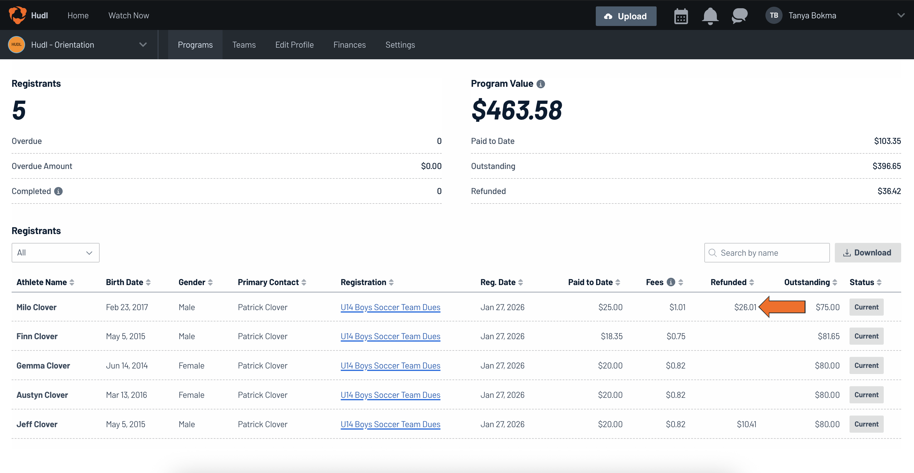 Manage Customer Refunds • Hudl Support