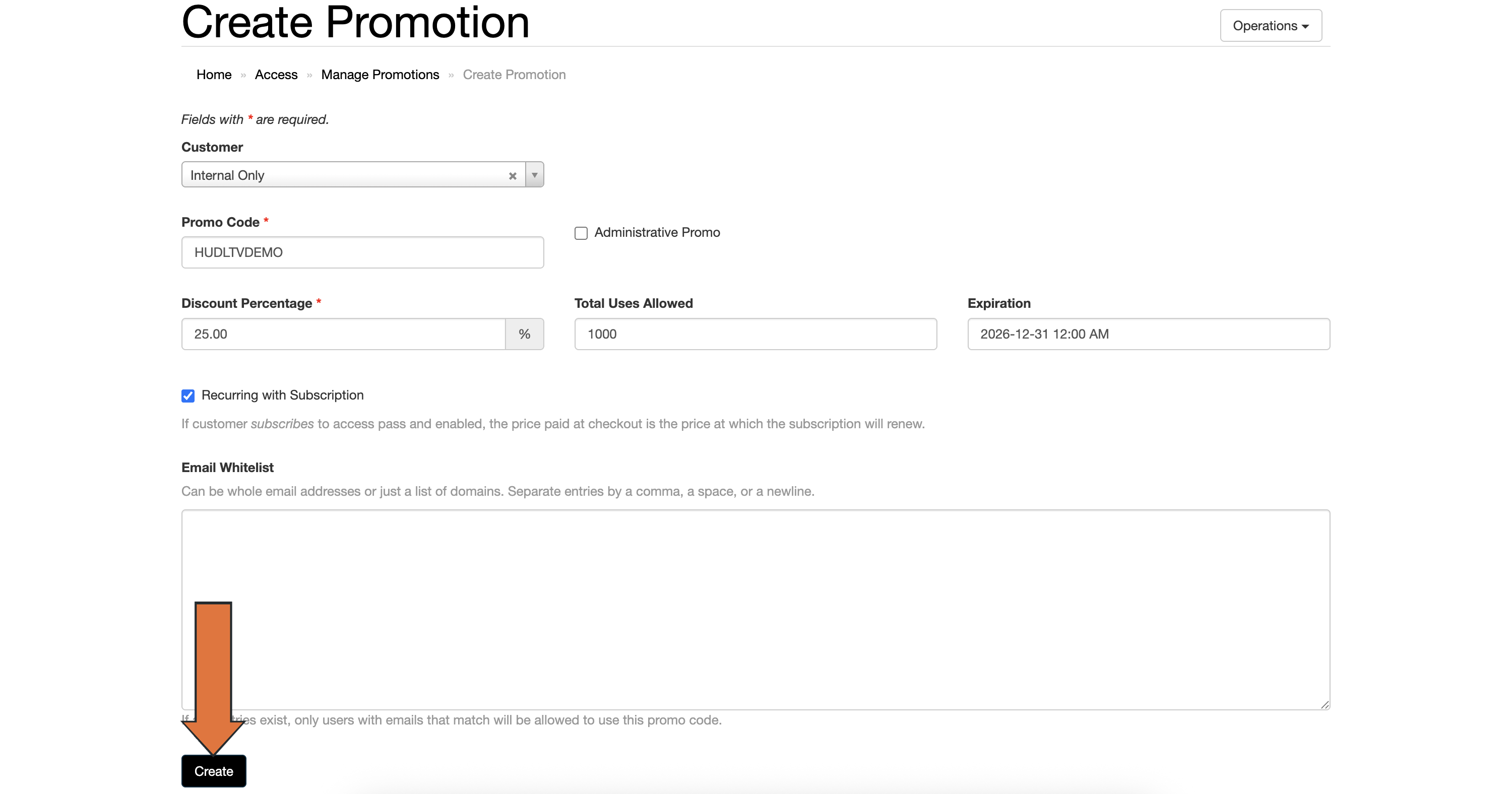 Create a Promo Code • Hudl Support