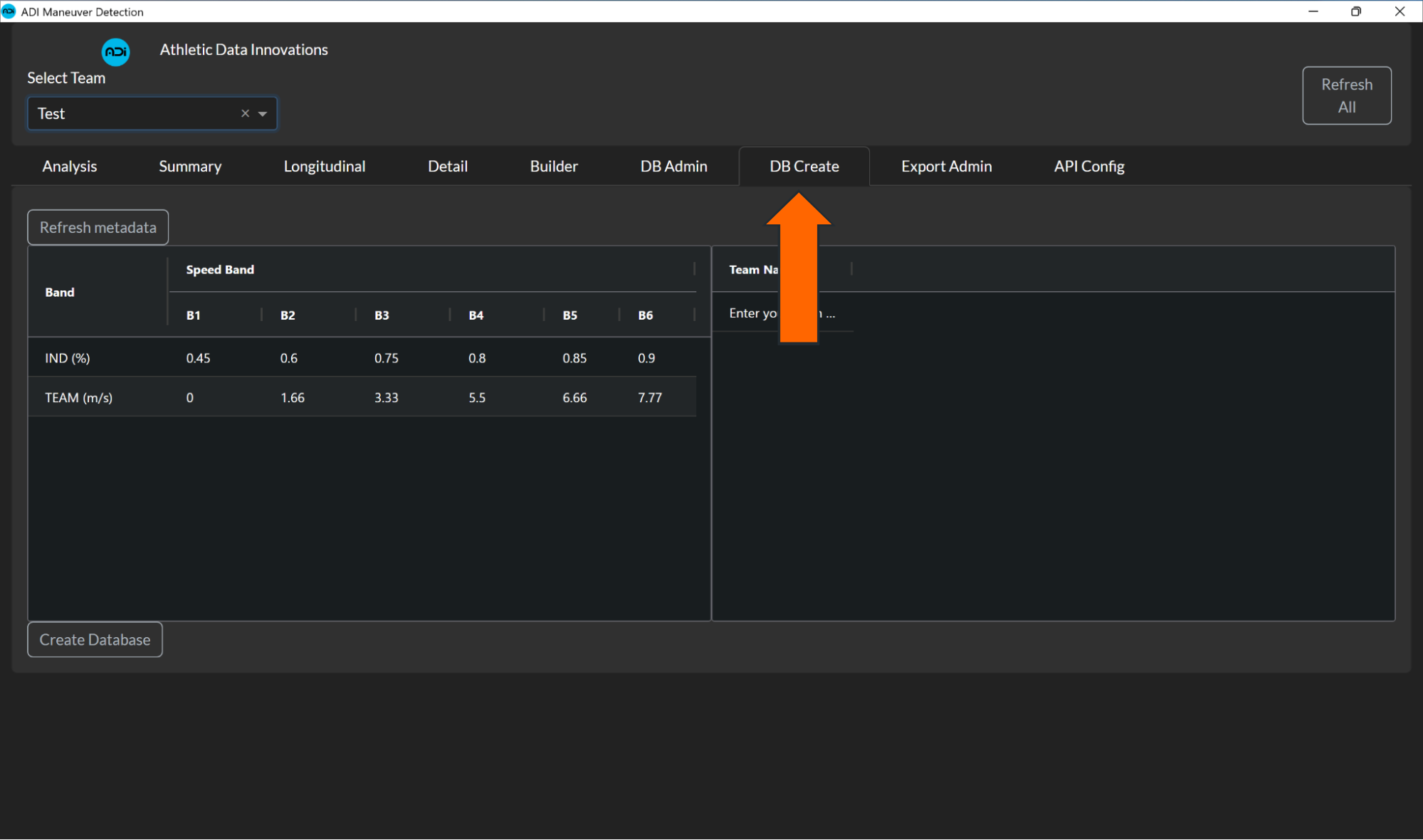 Create a Database • Hudl Support