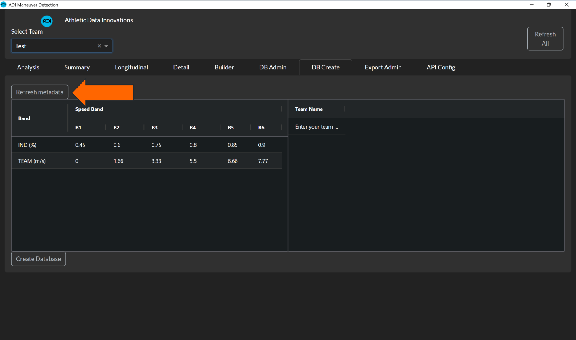 Create a Database • Hudl Support