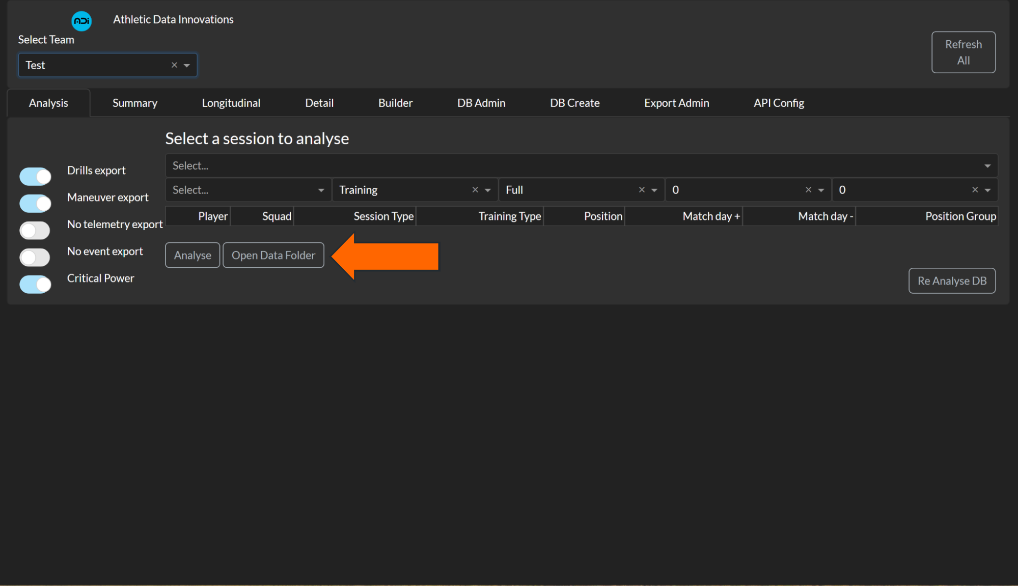 Create a Database • Hudl Support
