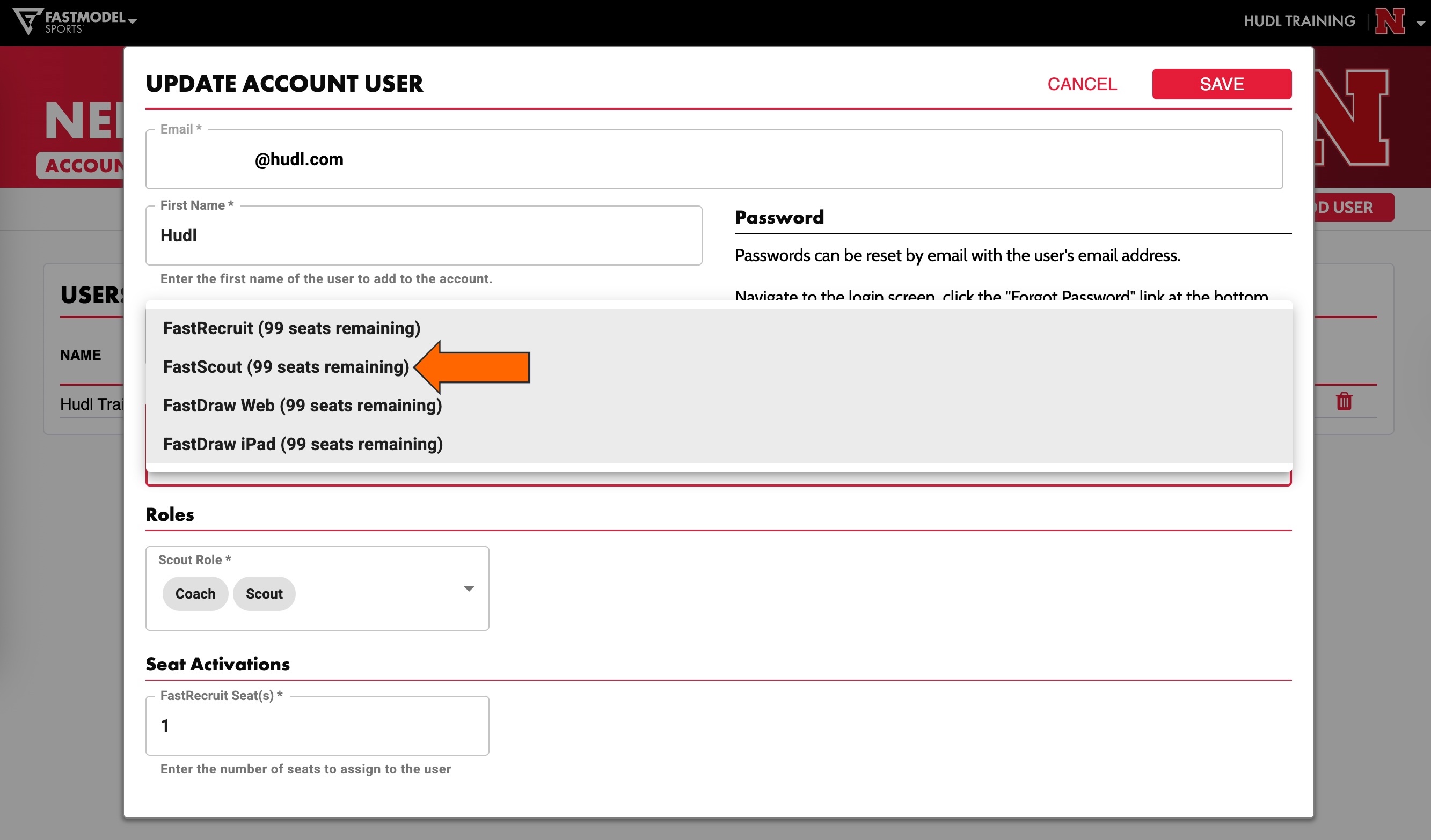 Assign Seats • Hudl Support