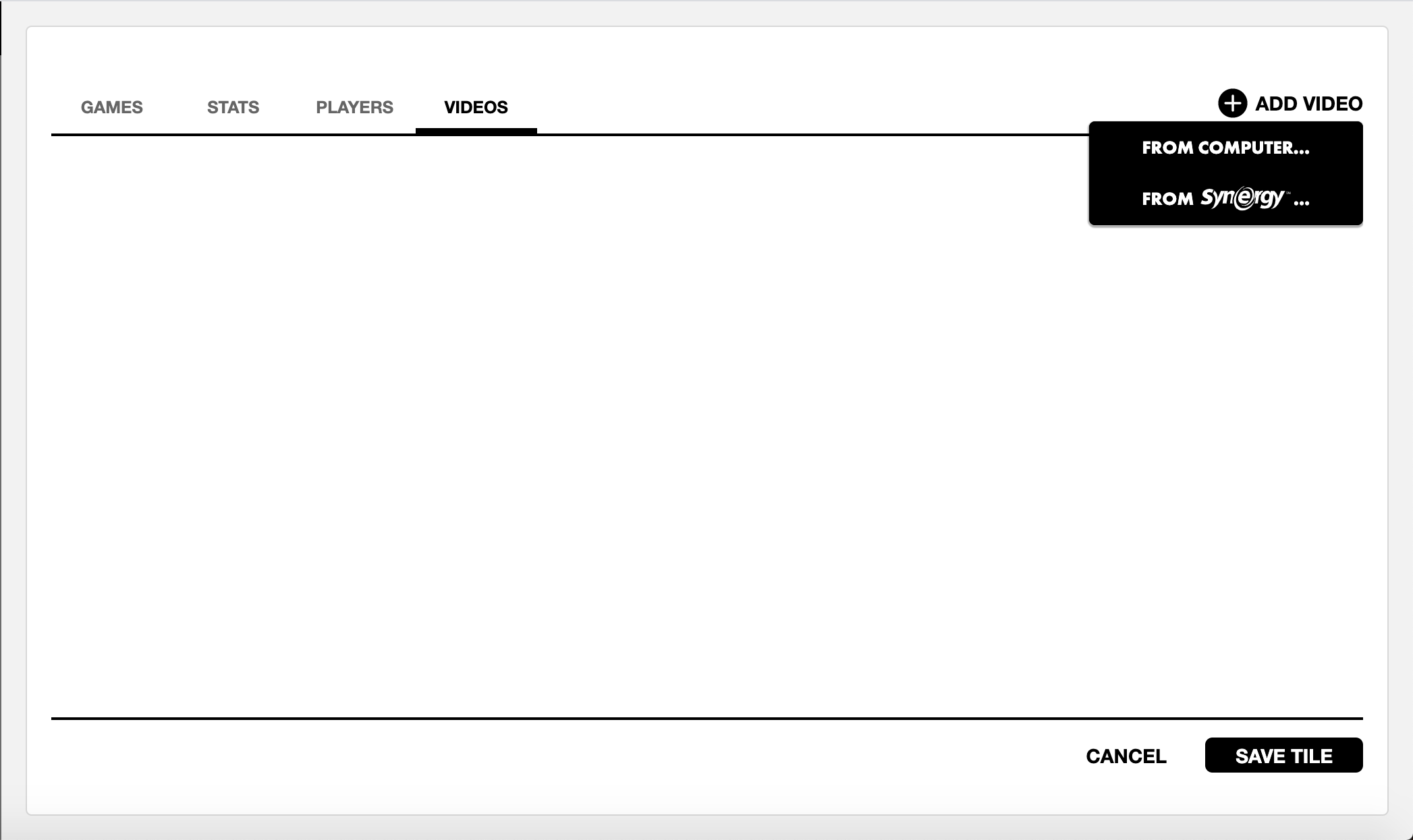 Add Video to a Tile • Hudl Support