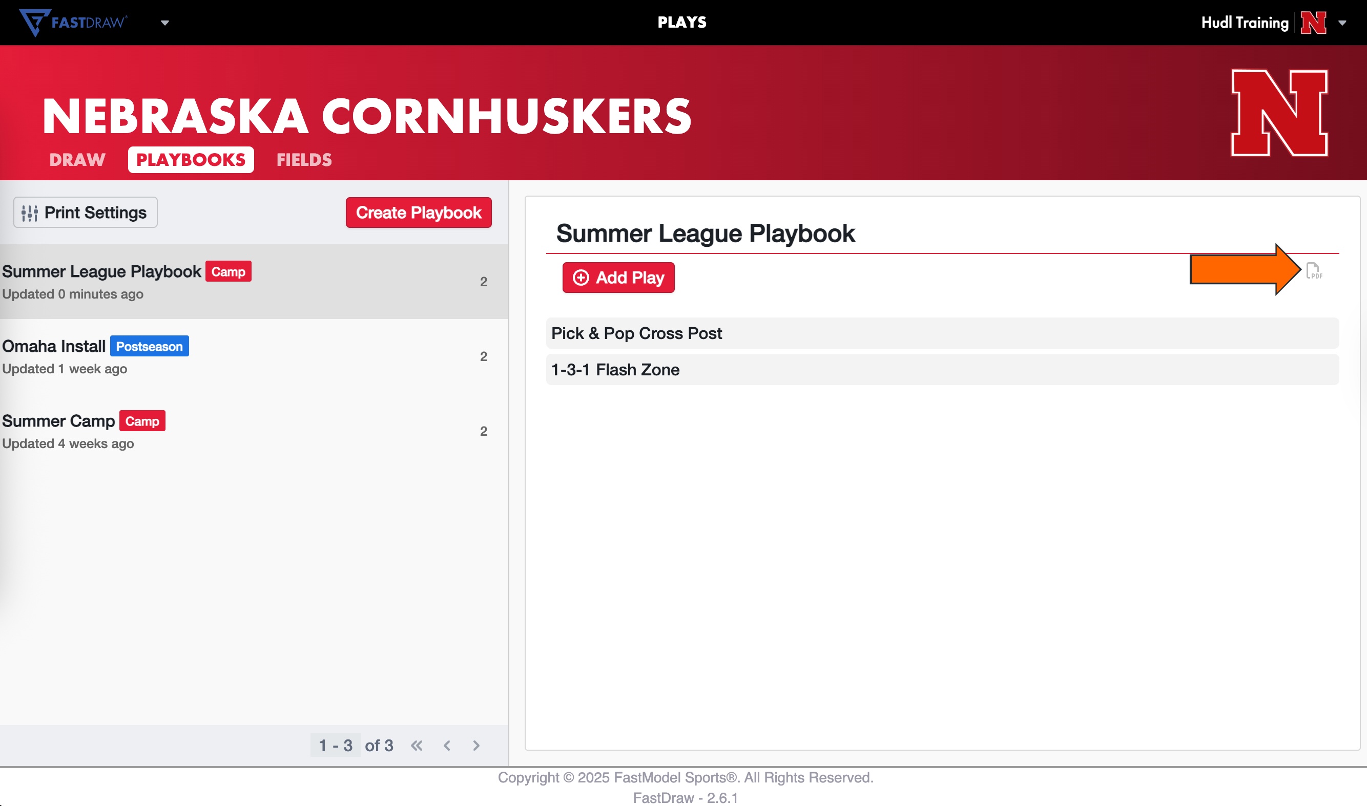Create Playbooks on FastDraw • Hudl Support