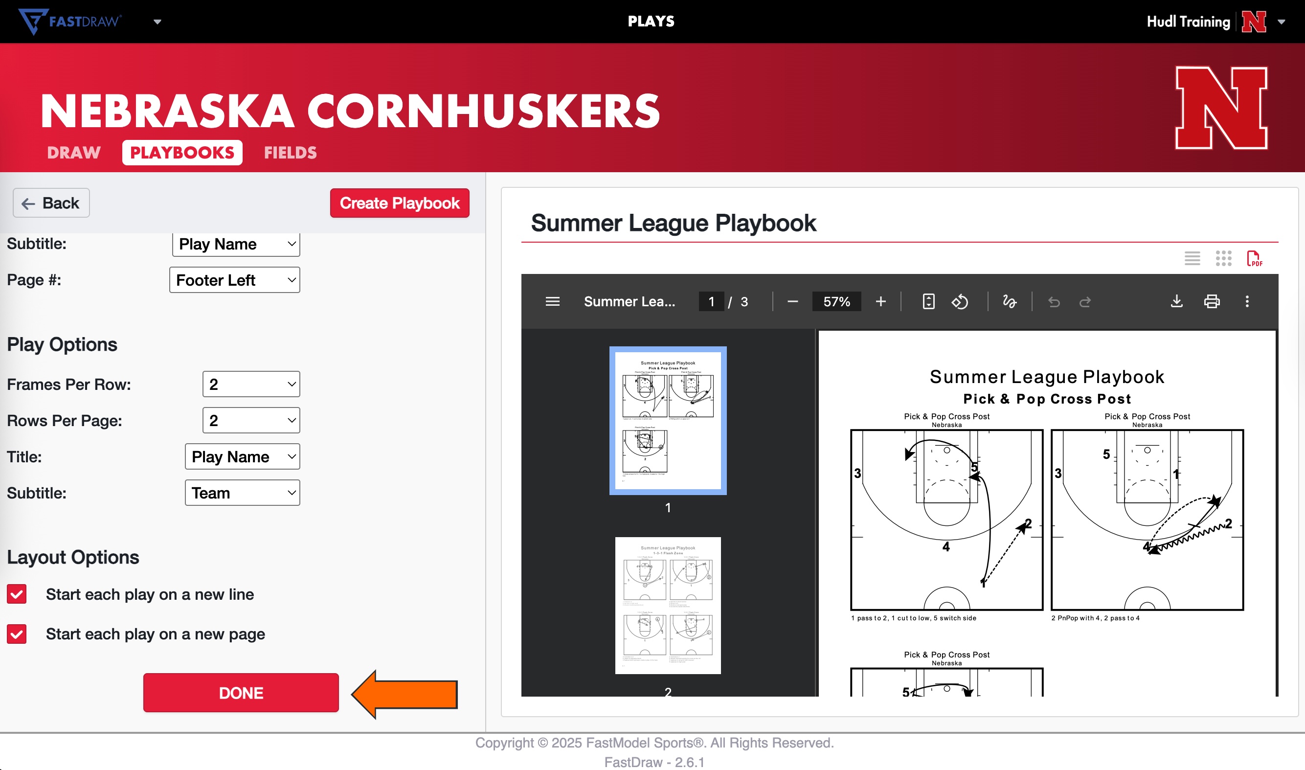 Create Playbooks on FastDraw • Hudl Support