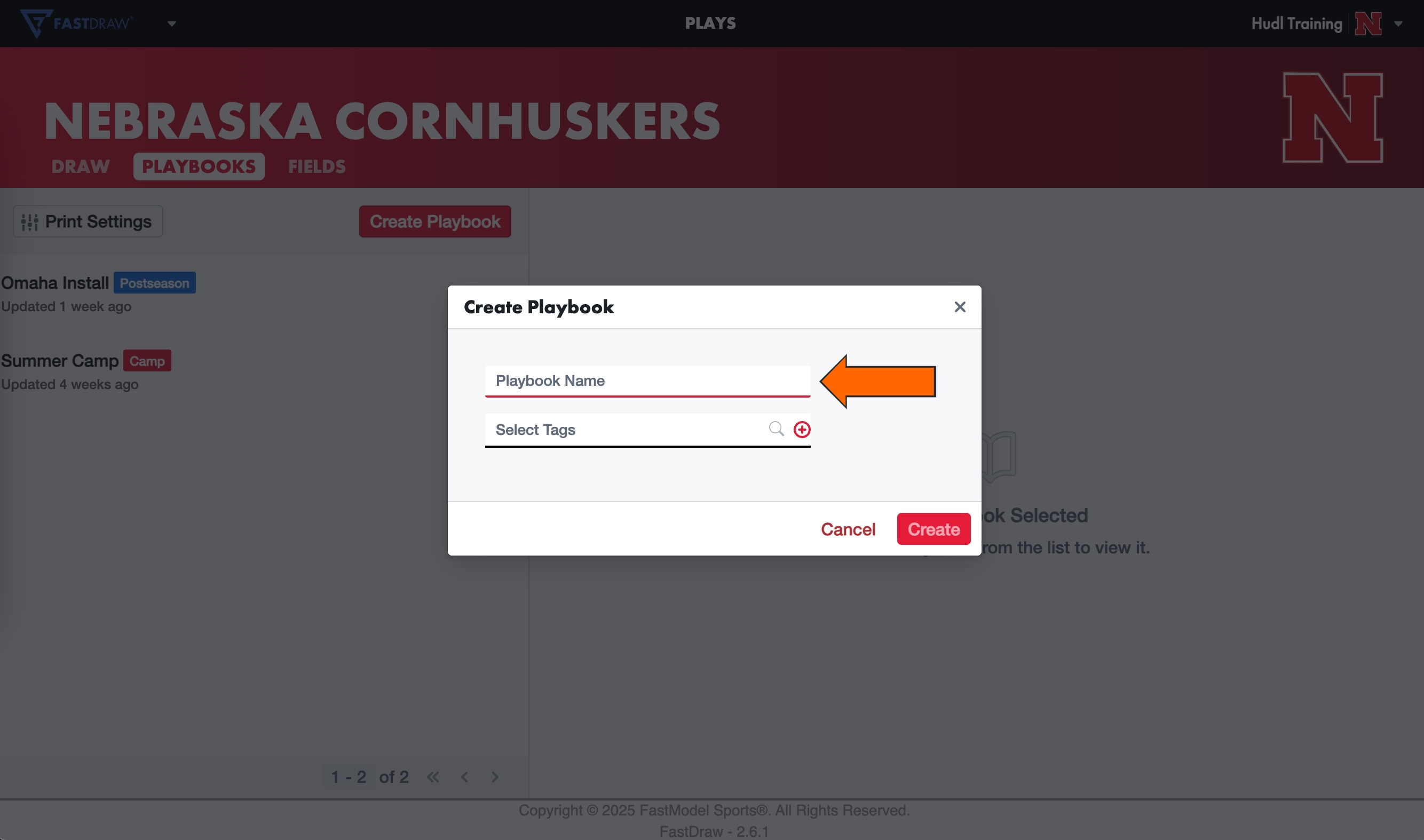 Create Playbooks on FastDraw • Hudl Support