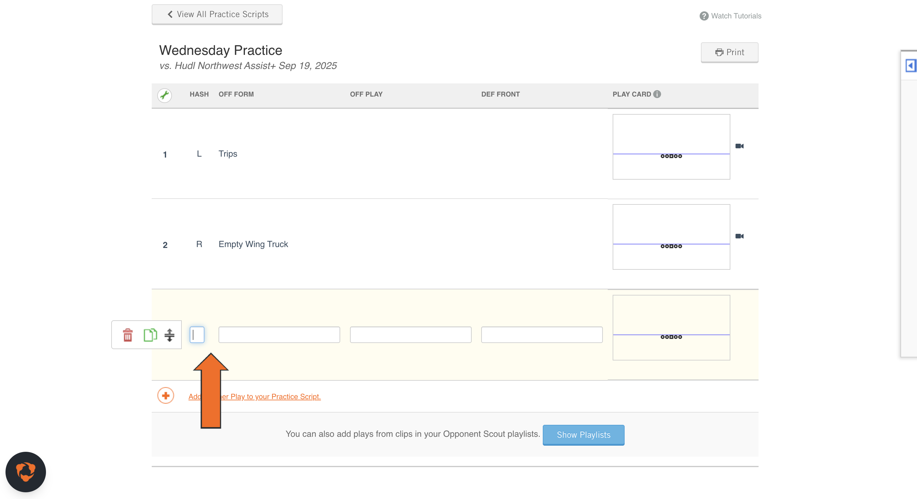 Create a Practice Script • Hudl Support