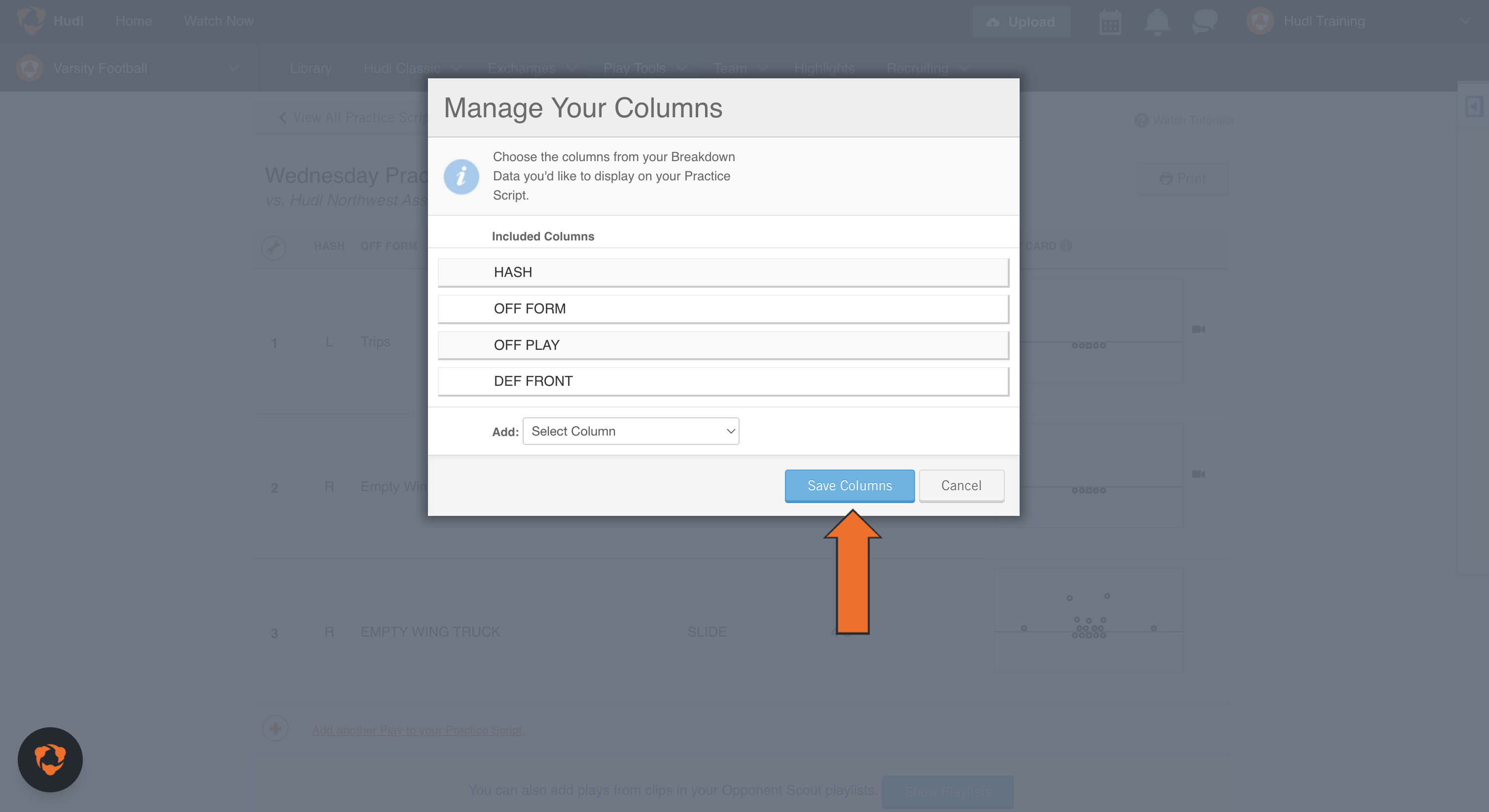 Create a Practice Script • Hudl Support