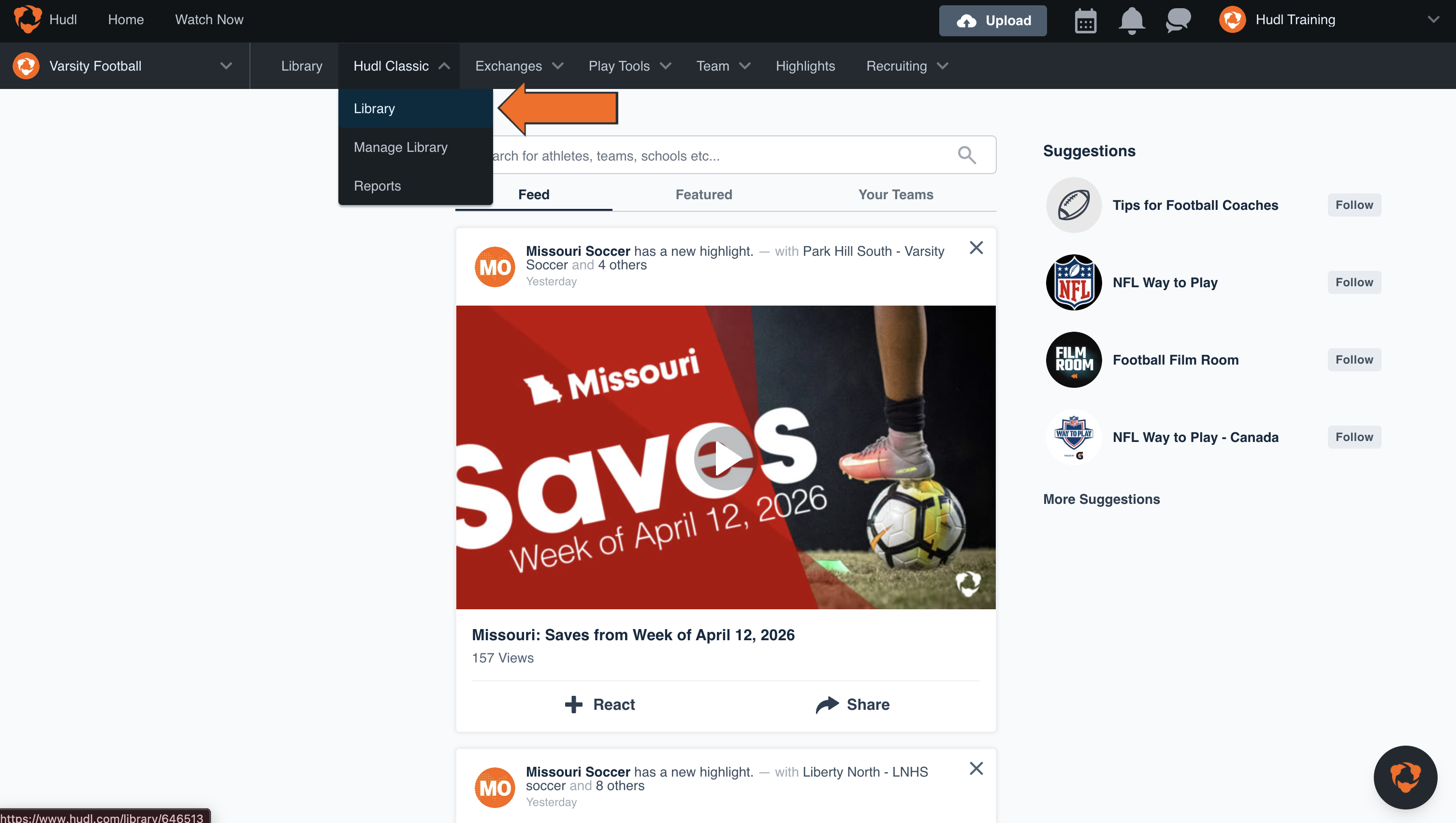 Edit Video Clips • Classic Library • Hudl Support