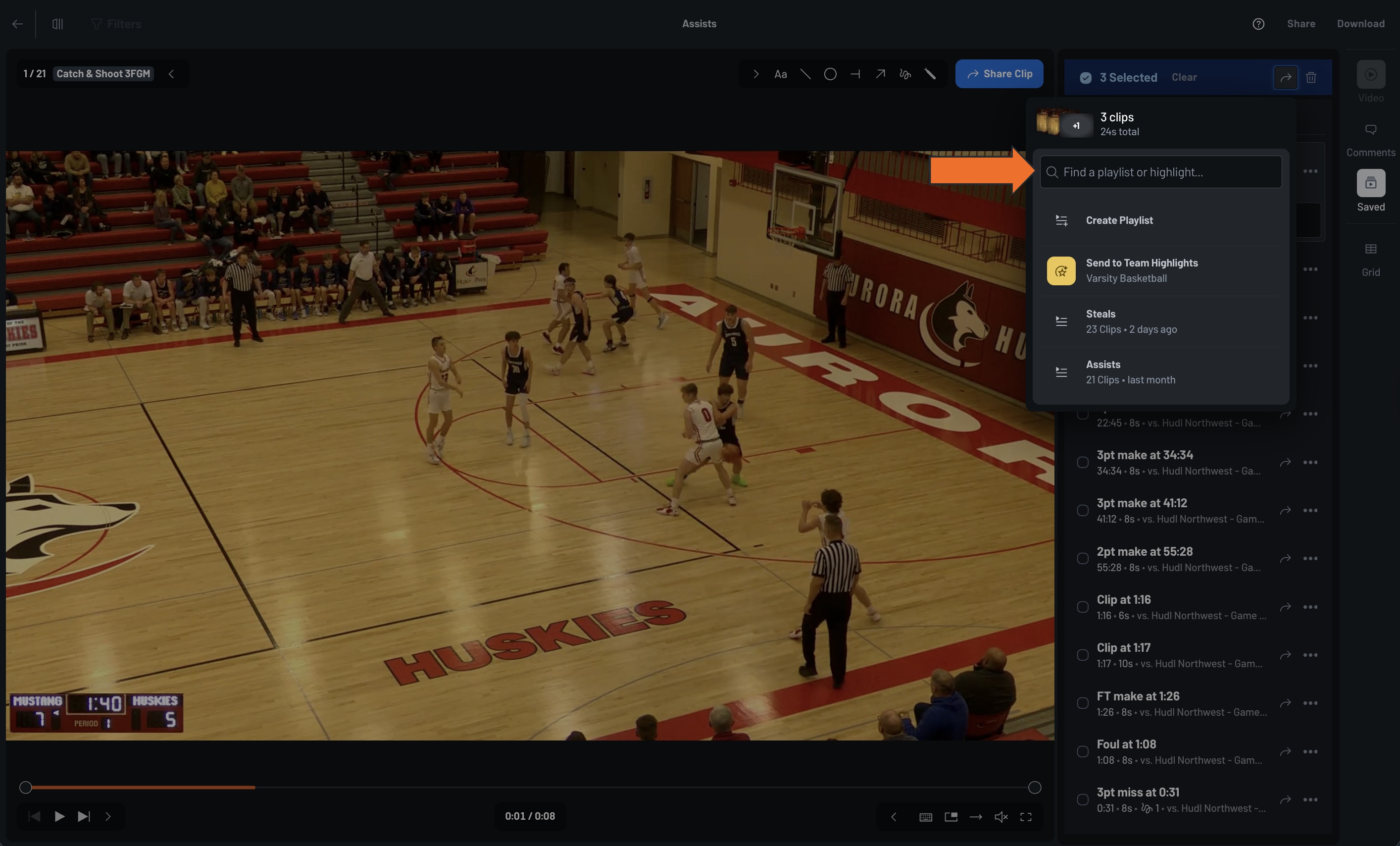 Edit Clips in a Playlist • Hudl Support