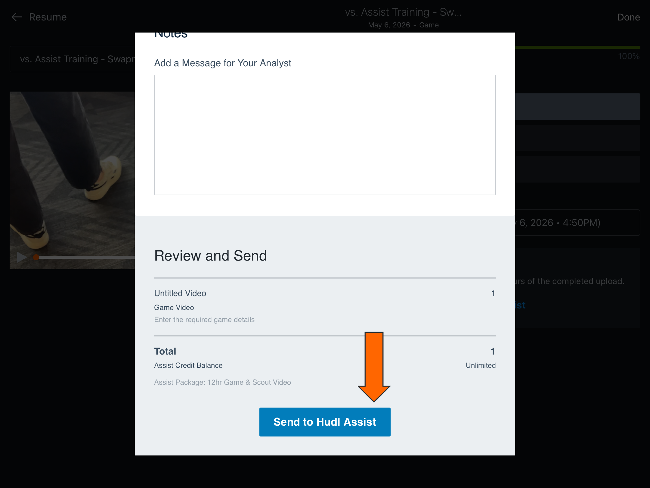 Submit a Game to Hudl Assist • Hudl Support