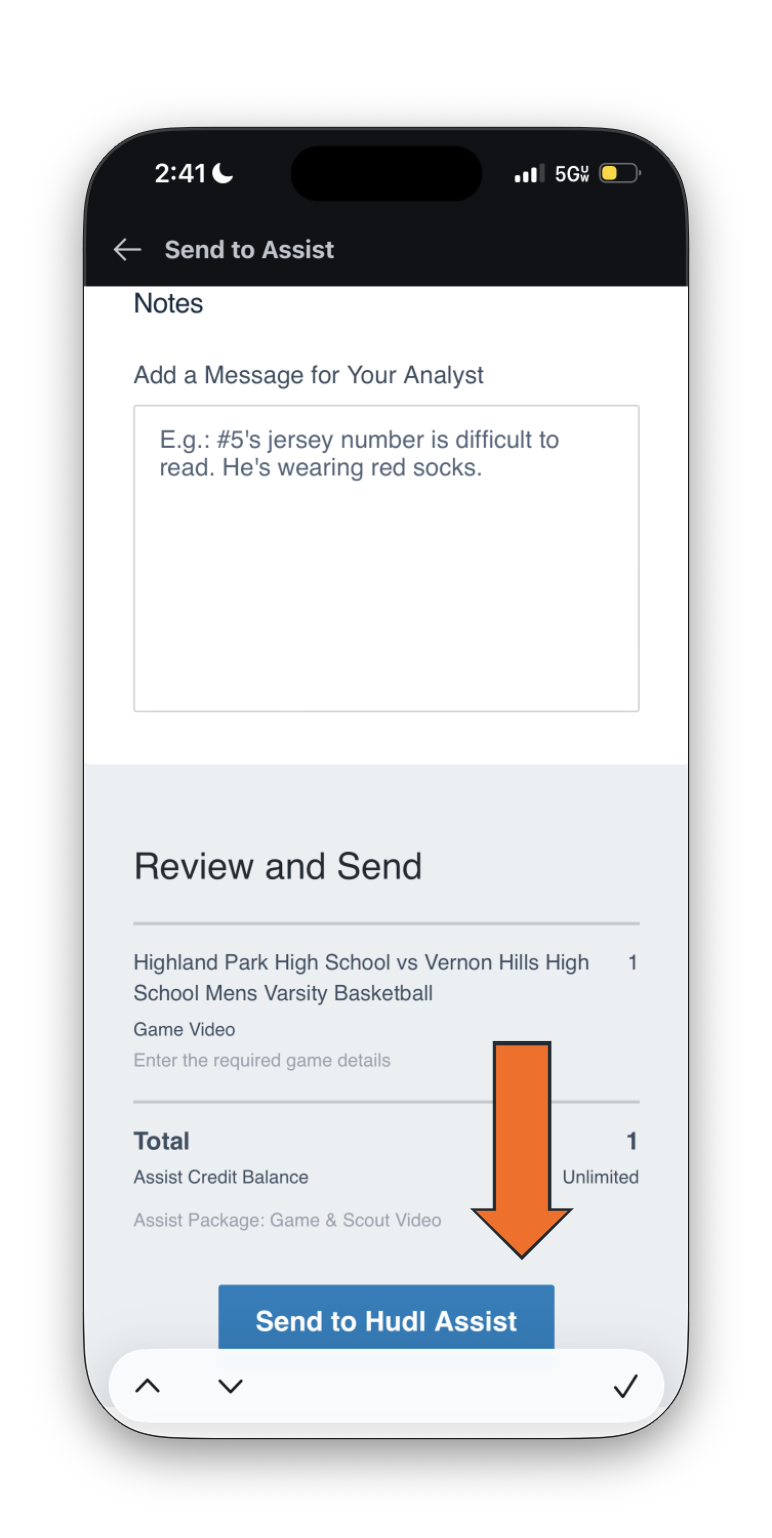 Submit a Game to Hudl Assist • Hudl Support