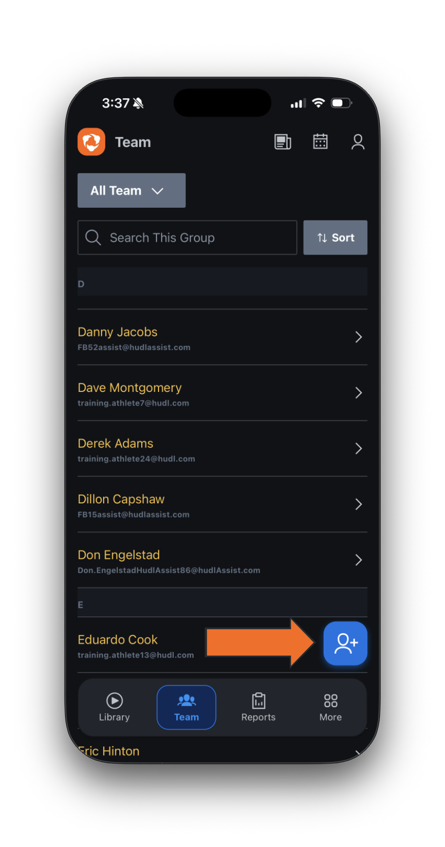 Add Athletes with Invite Codes • Hudl Support