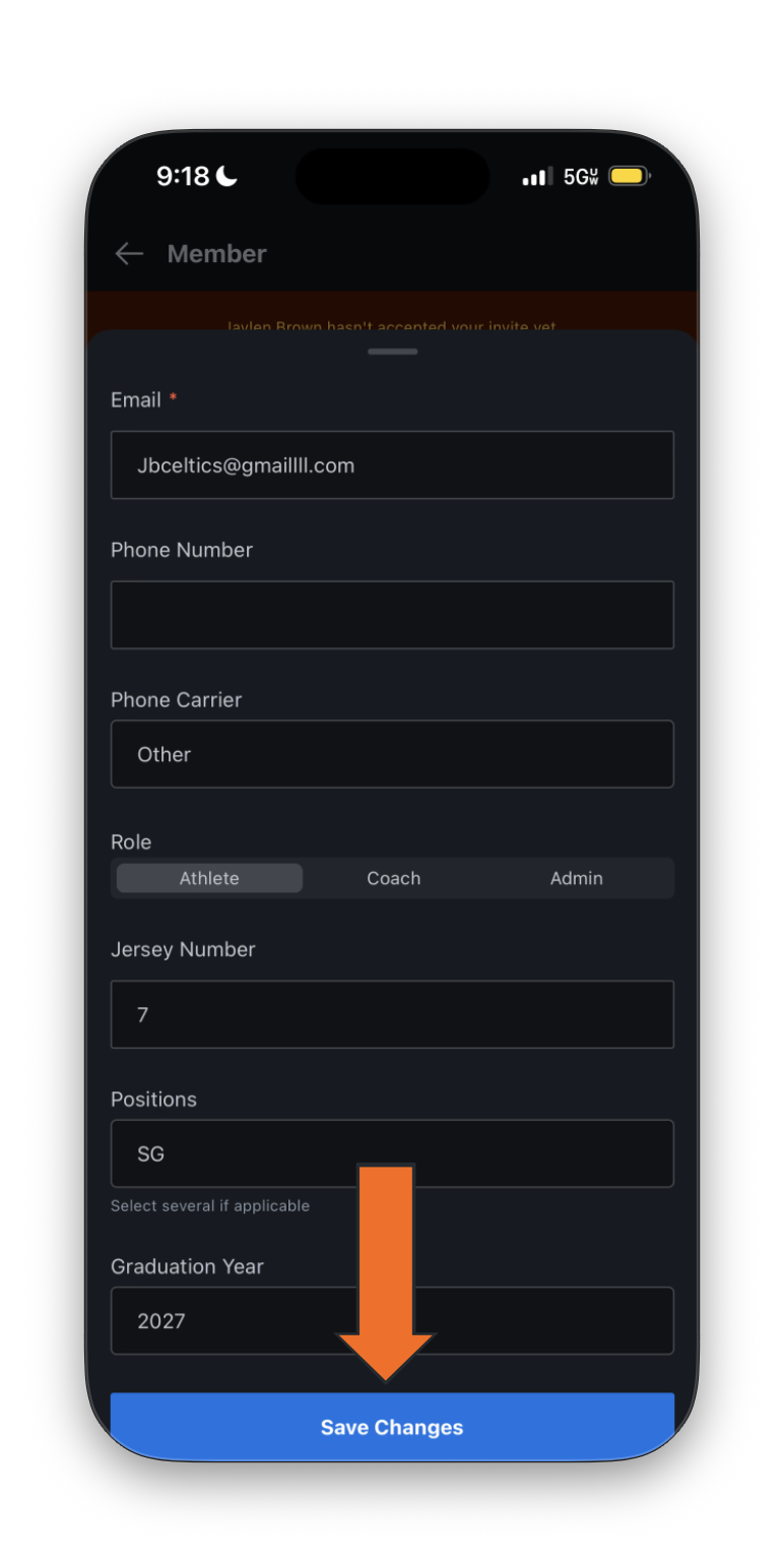 Edit Athlete Information • Hudl Support