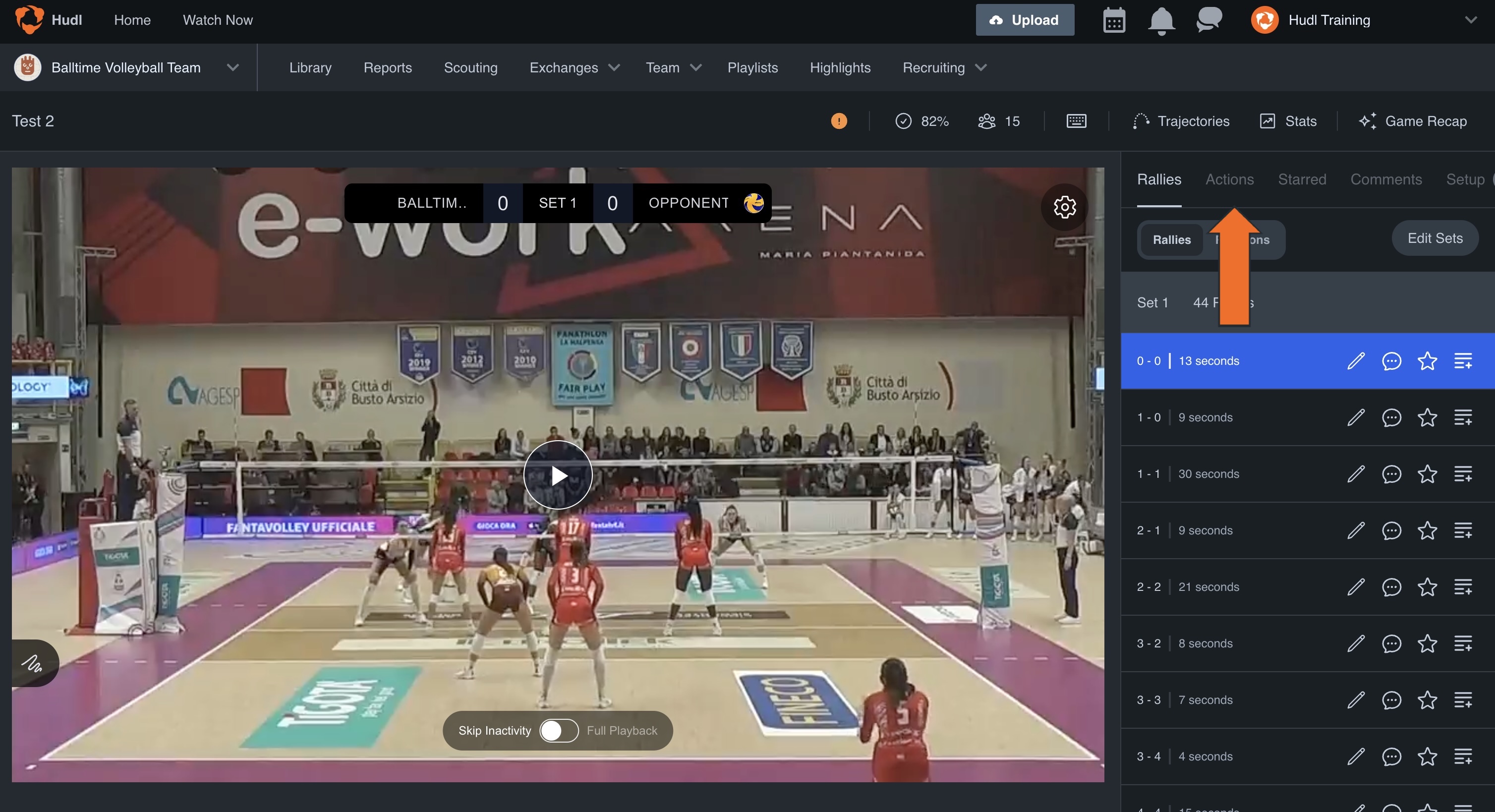 Customize Pass Rating Zones in Balltime • Hudl Support
