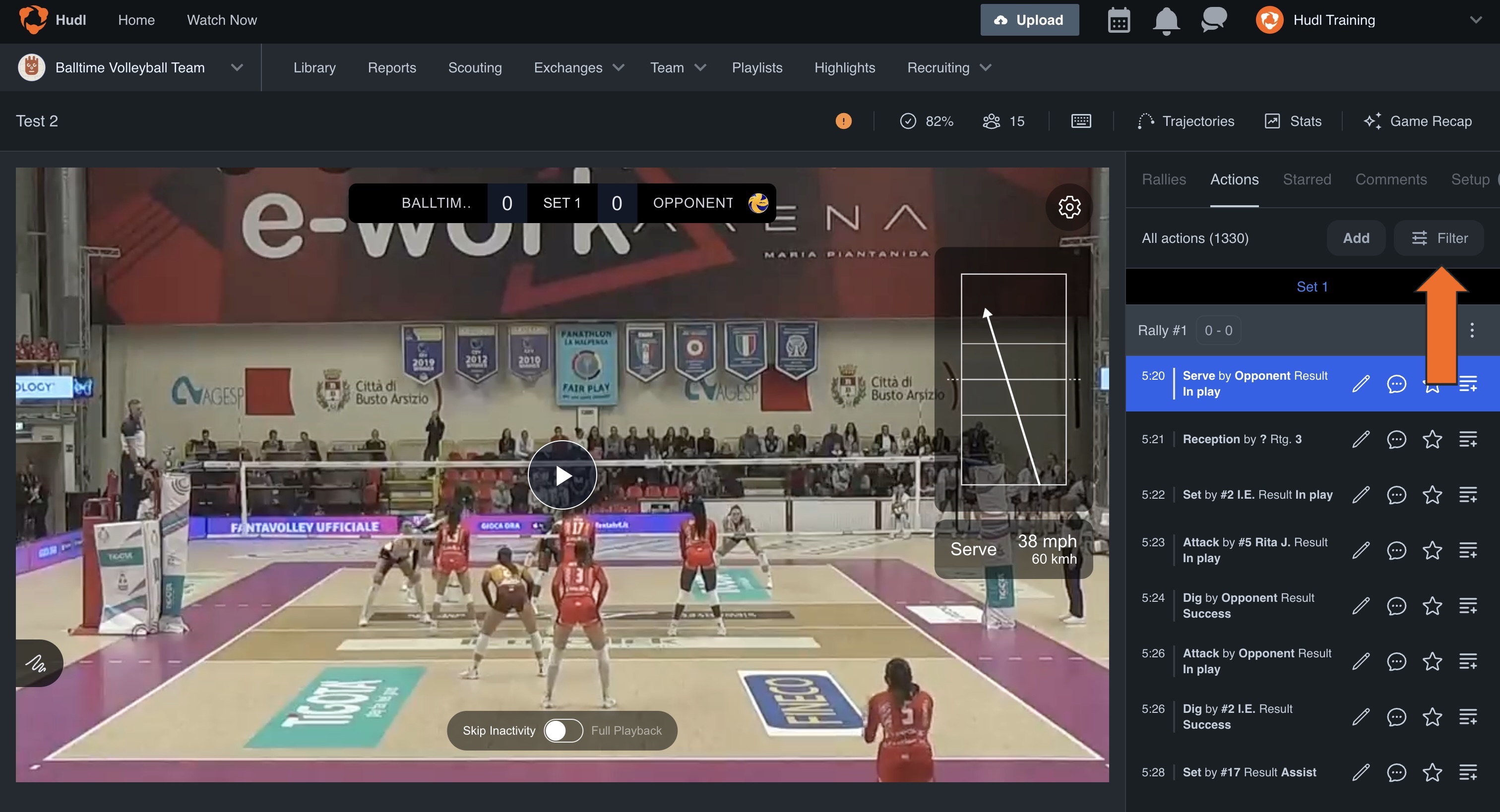 Customize Pass Rating Zones in Balltime • Hudl Support