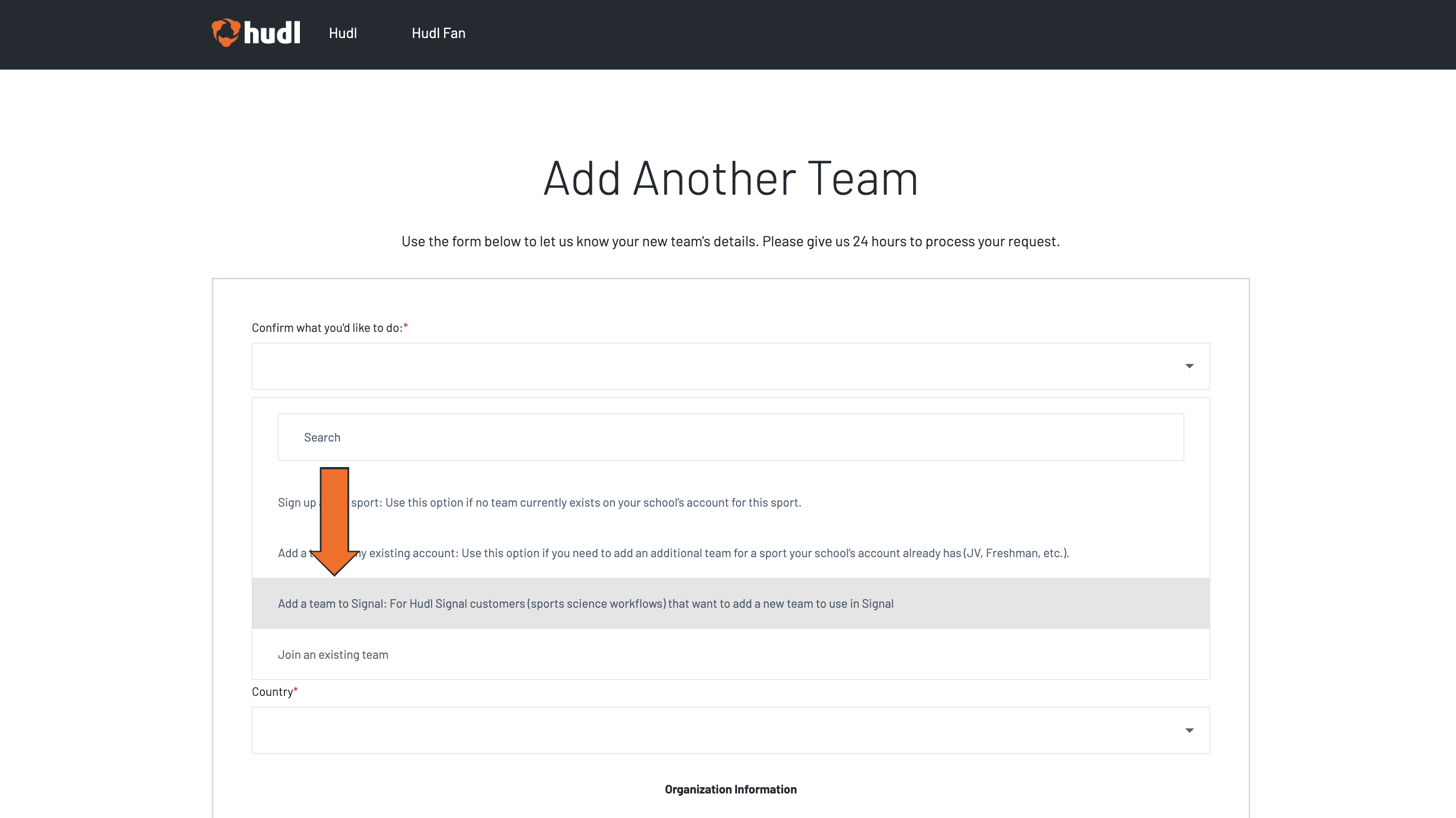 Add Another Team • Hudl Support