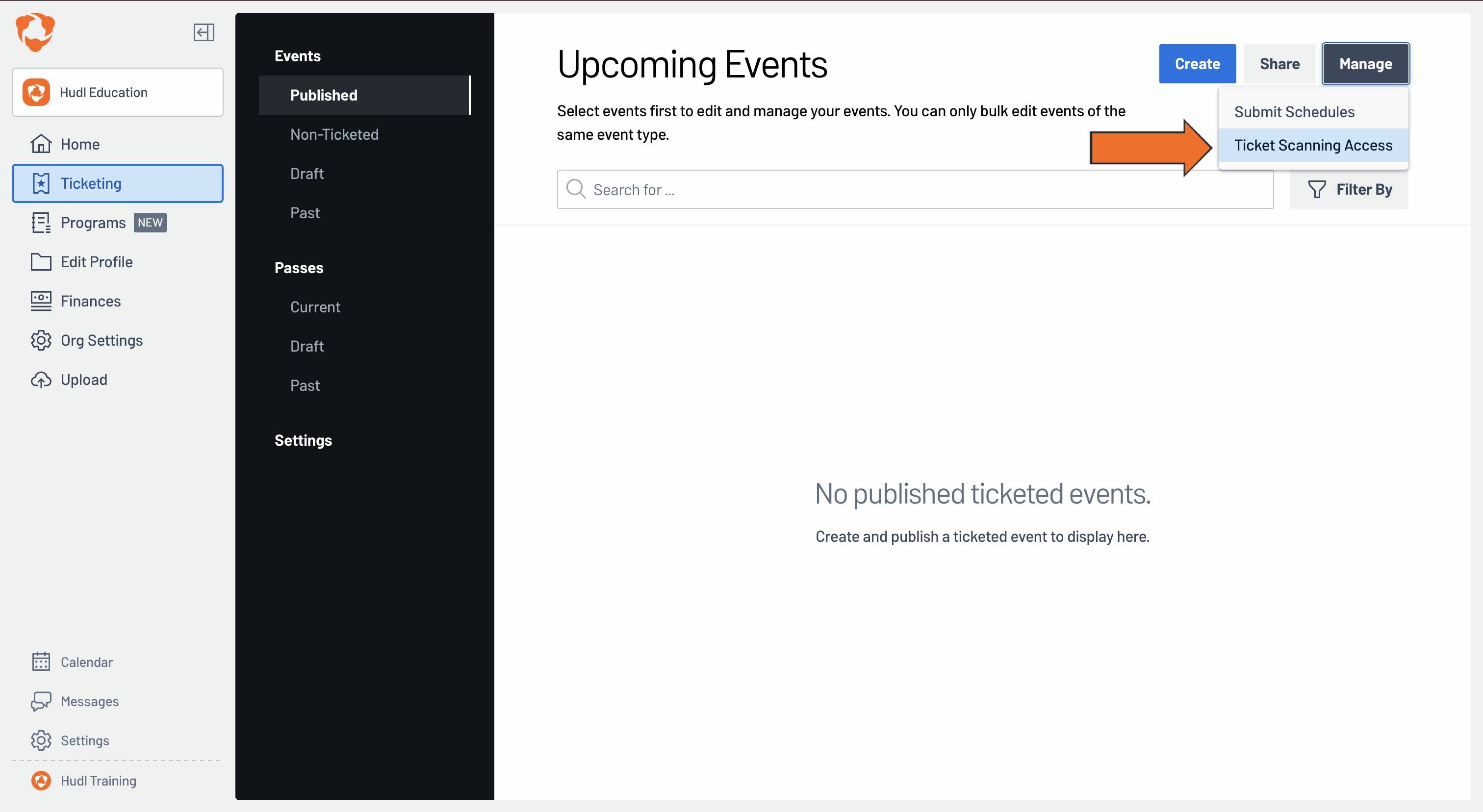 Find Ticket Reader App Access Code • Hudl Support