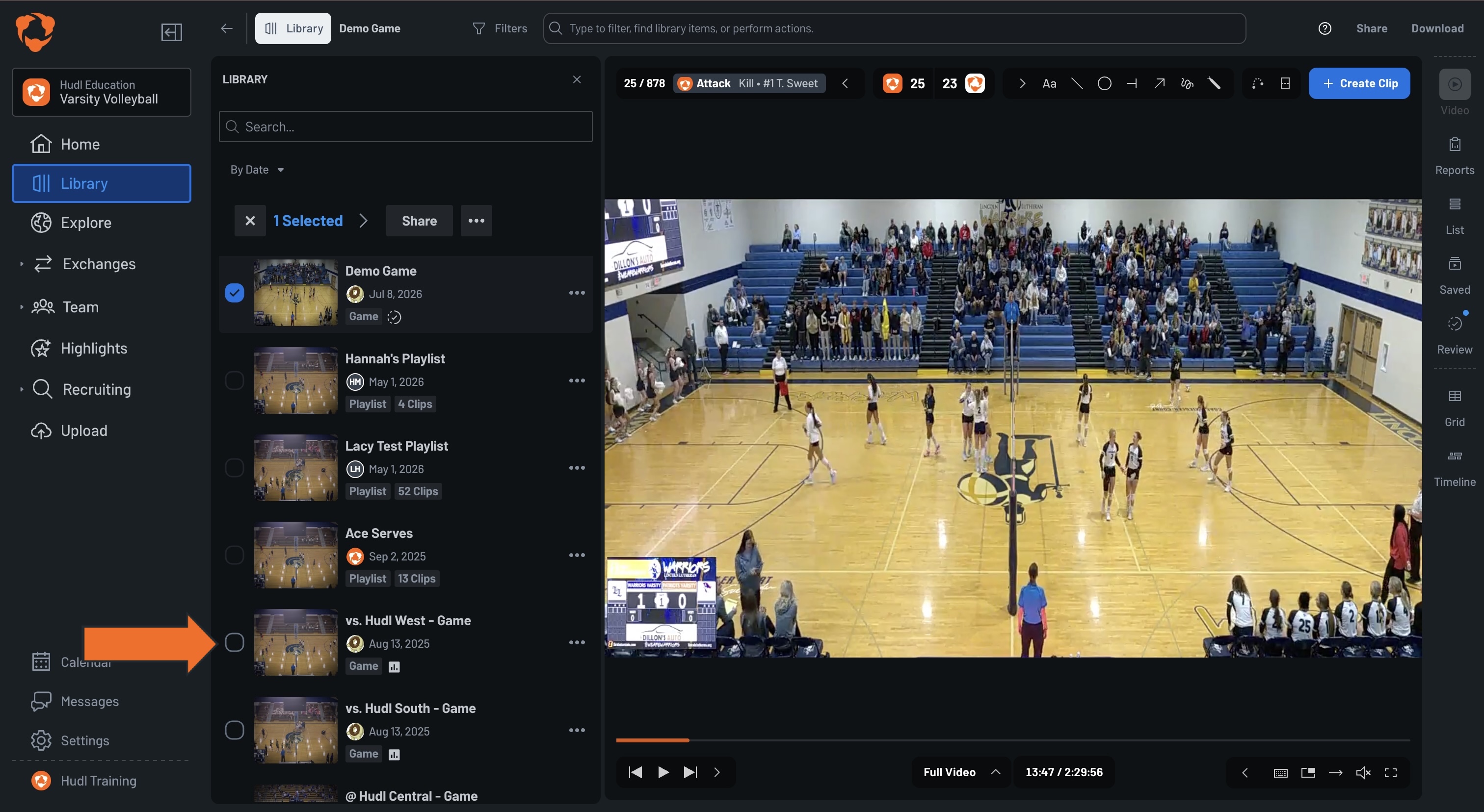 Find Video in Your Library • Hudl Support